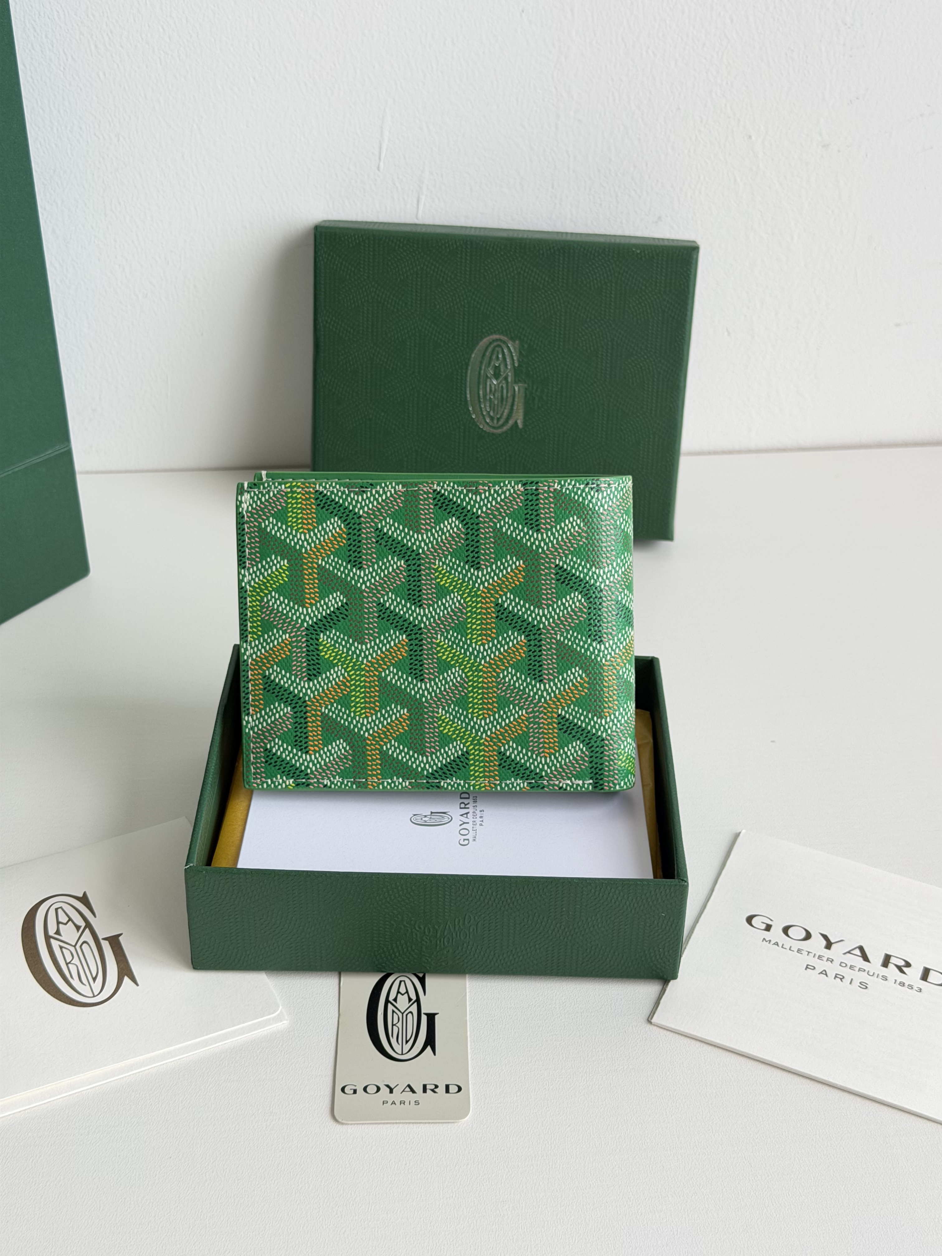 GOYARD 戈雅 8格卡位钱包 钱夹 卡包 短款 男女同款 绿色