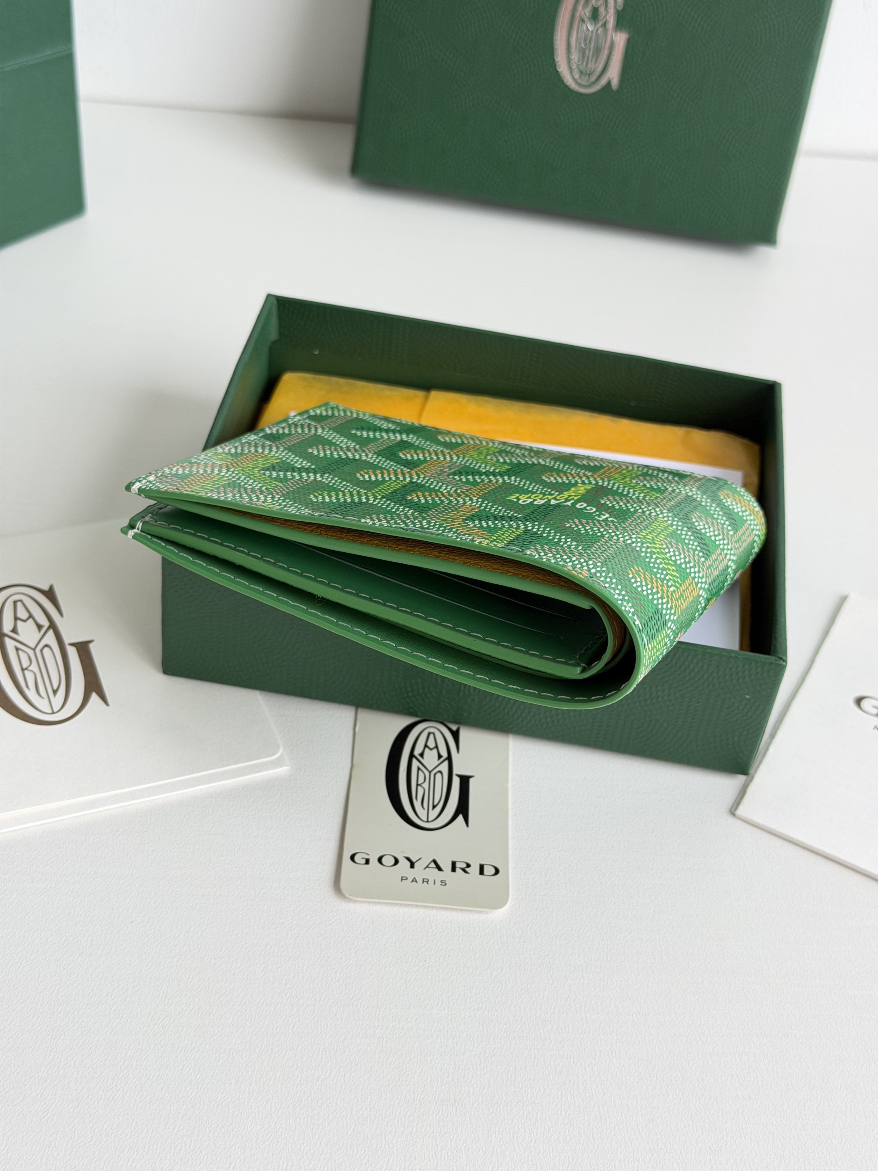 GOYARD 戈雅 8格卡位钱包 钱夹 卡包 短款 男女同款 绿色