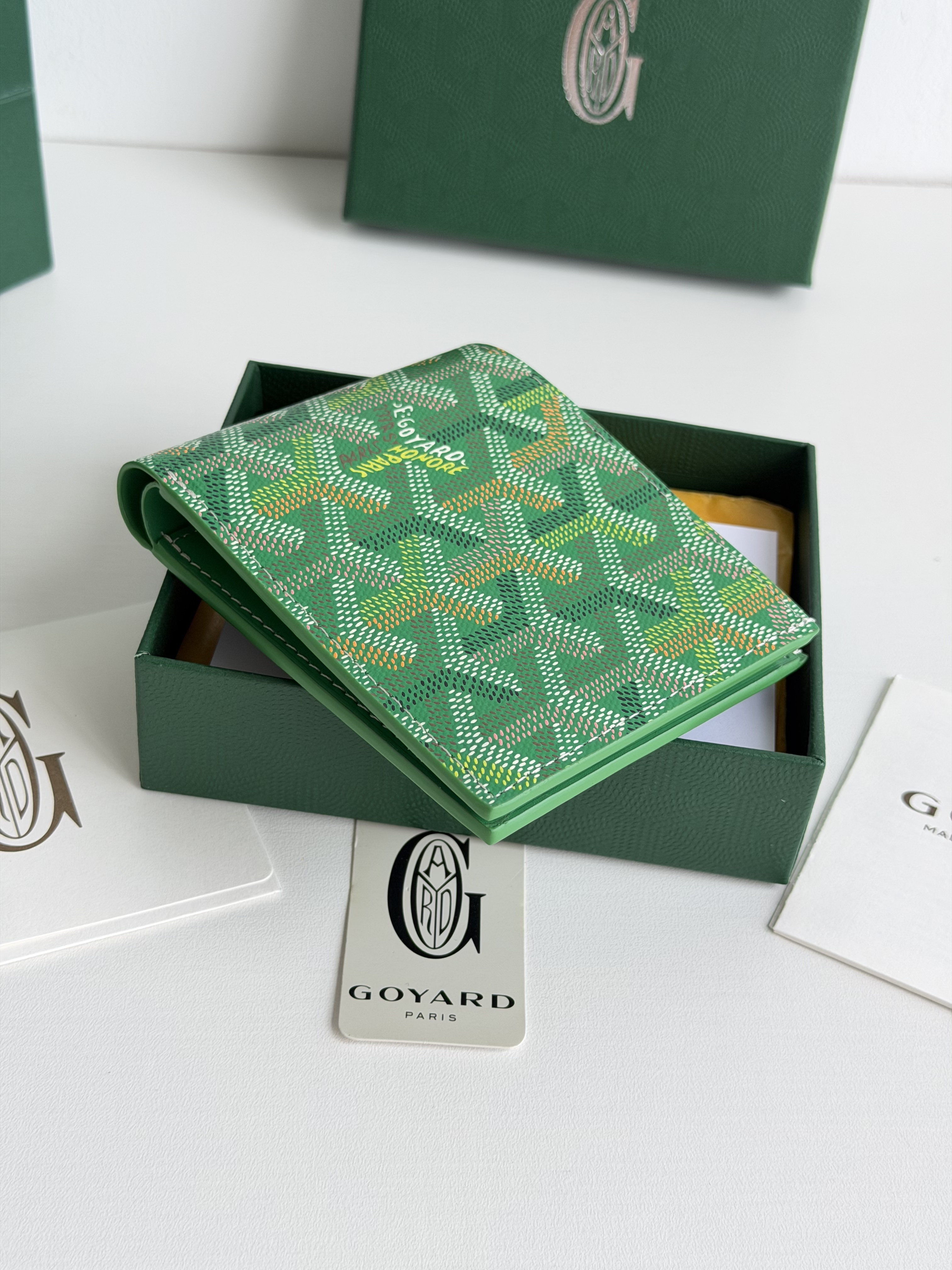 GOYARD 戈雅 8格卡位钱包 钱夹 卡包 短款 男女同款 绿色