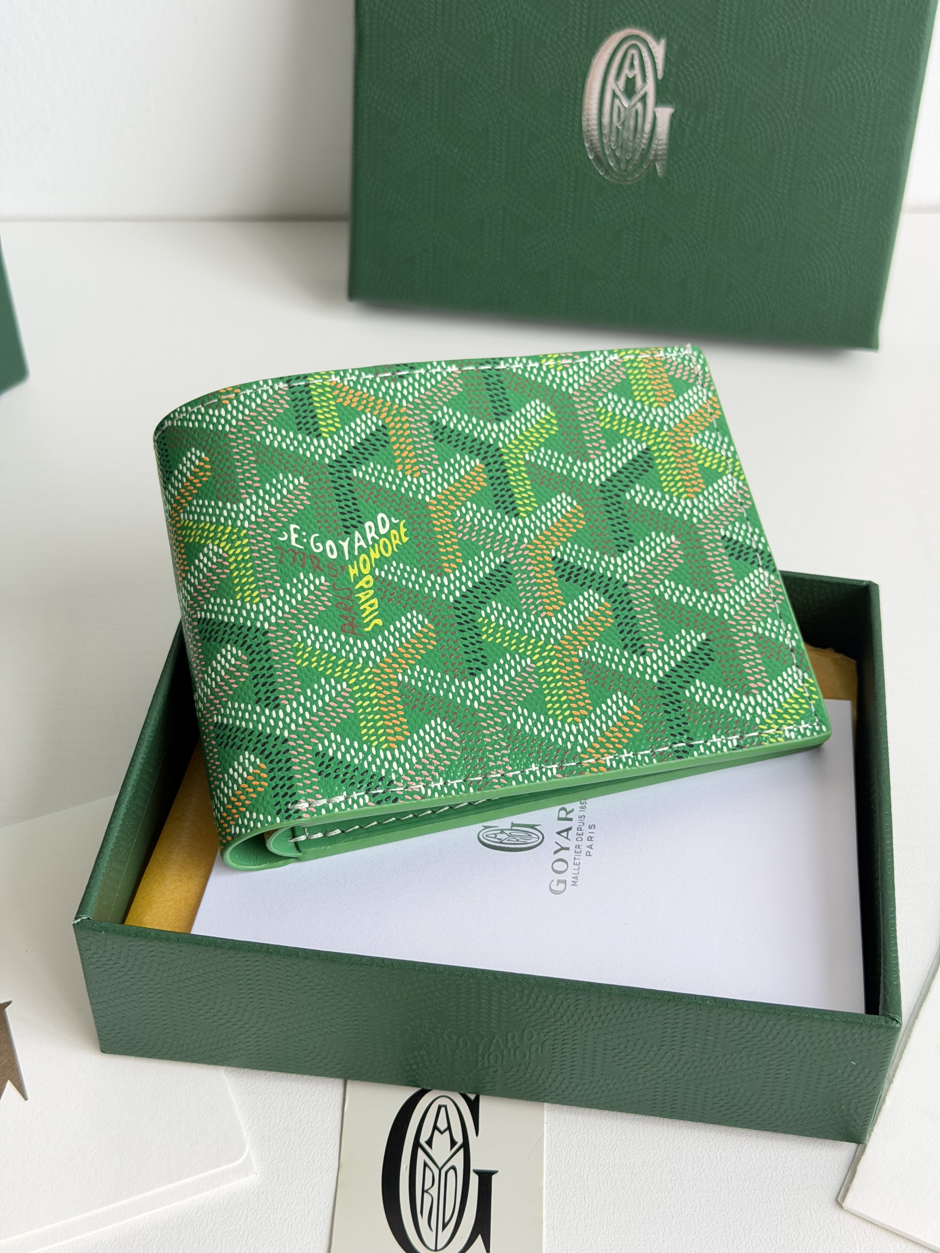 GOYARD 戈雅 8格卡位钱包 钱夹 卡包 短款 男女同款 绿色