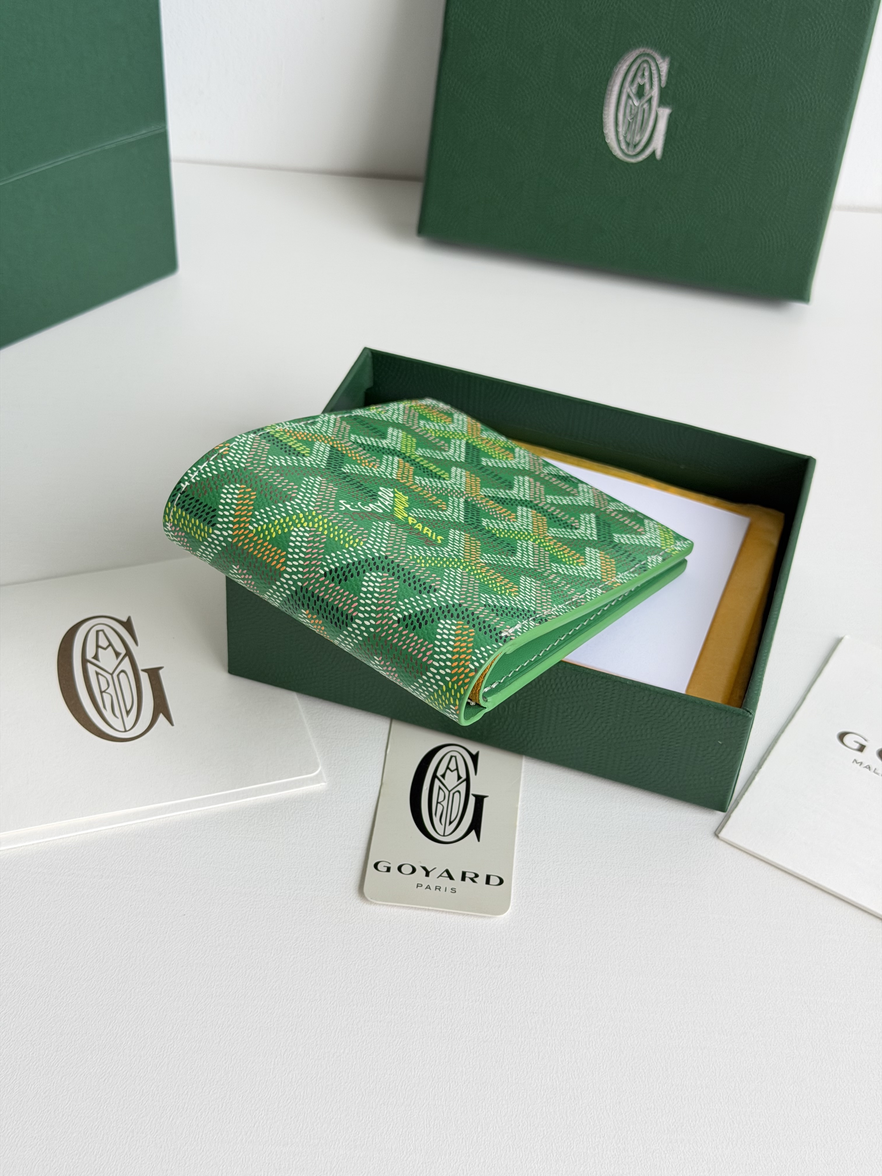 GOYARD 戈雅 8格卡位钱包 钱夹 卡包 短款 男女同款 绿色
