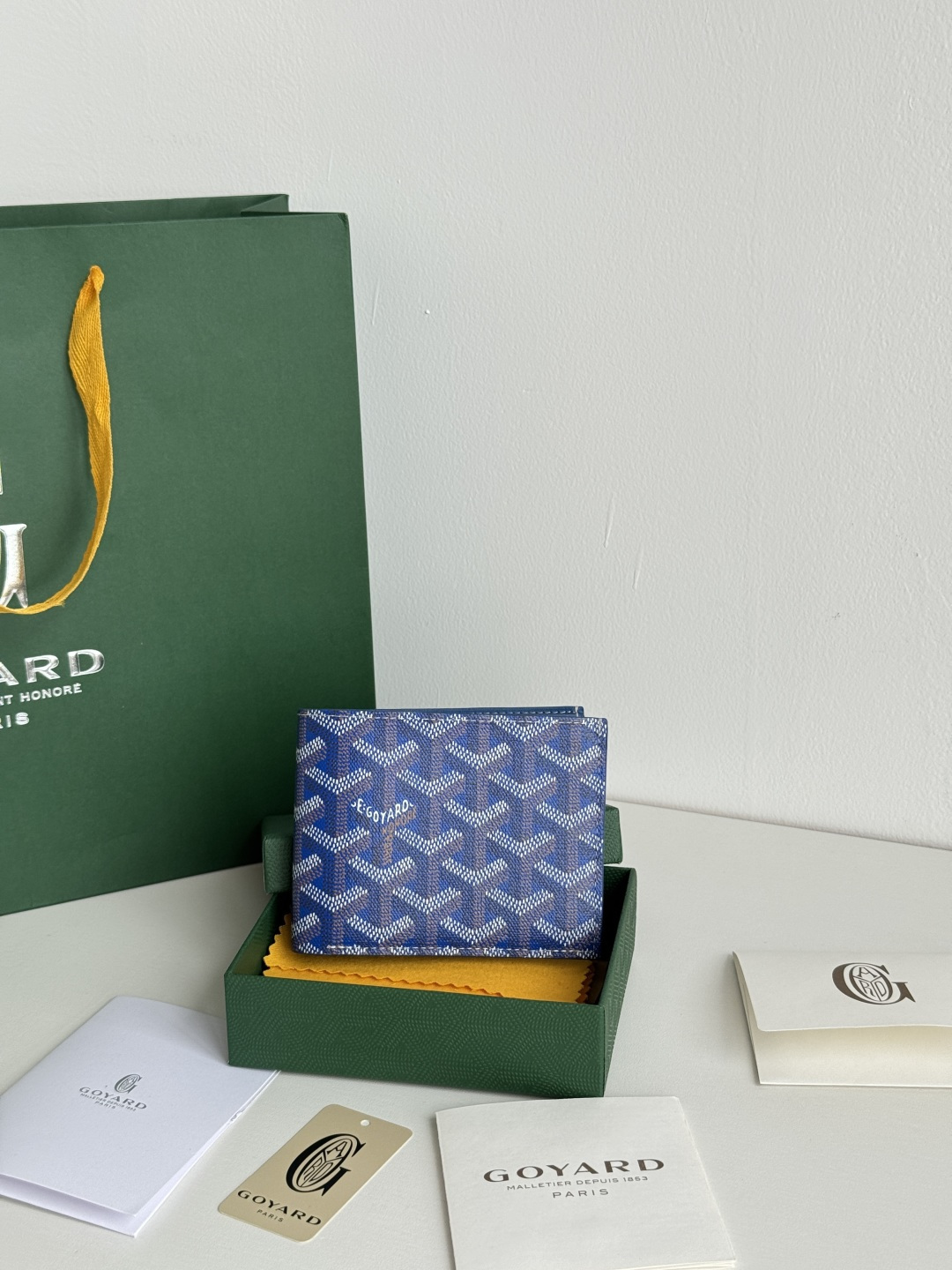 GOYARD 戈雅 8格卡位钱包 钱夹 卡包 短款 男女同款 蓝色
