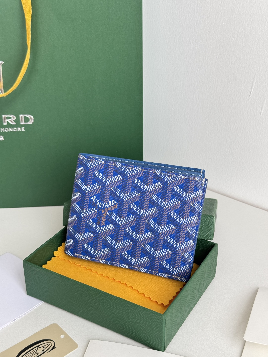 GOYARD 戈雅 8格卡位钱包 钱夹 卡包 短款 男女同款 蓝色
