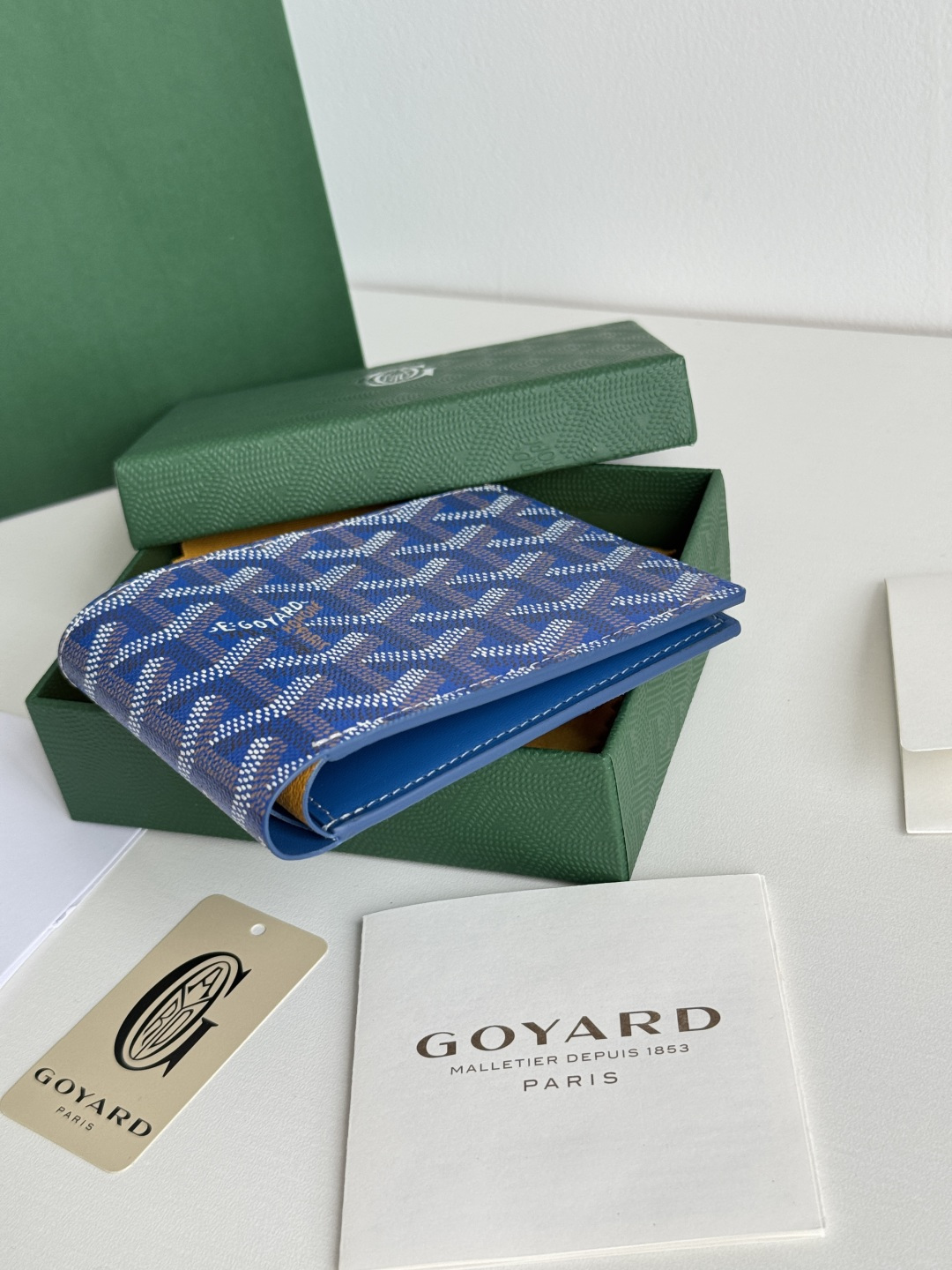 GOYARD 戈雅 8格卡位钱包 钱夹 卡包 短款 男女同款 蓝色