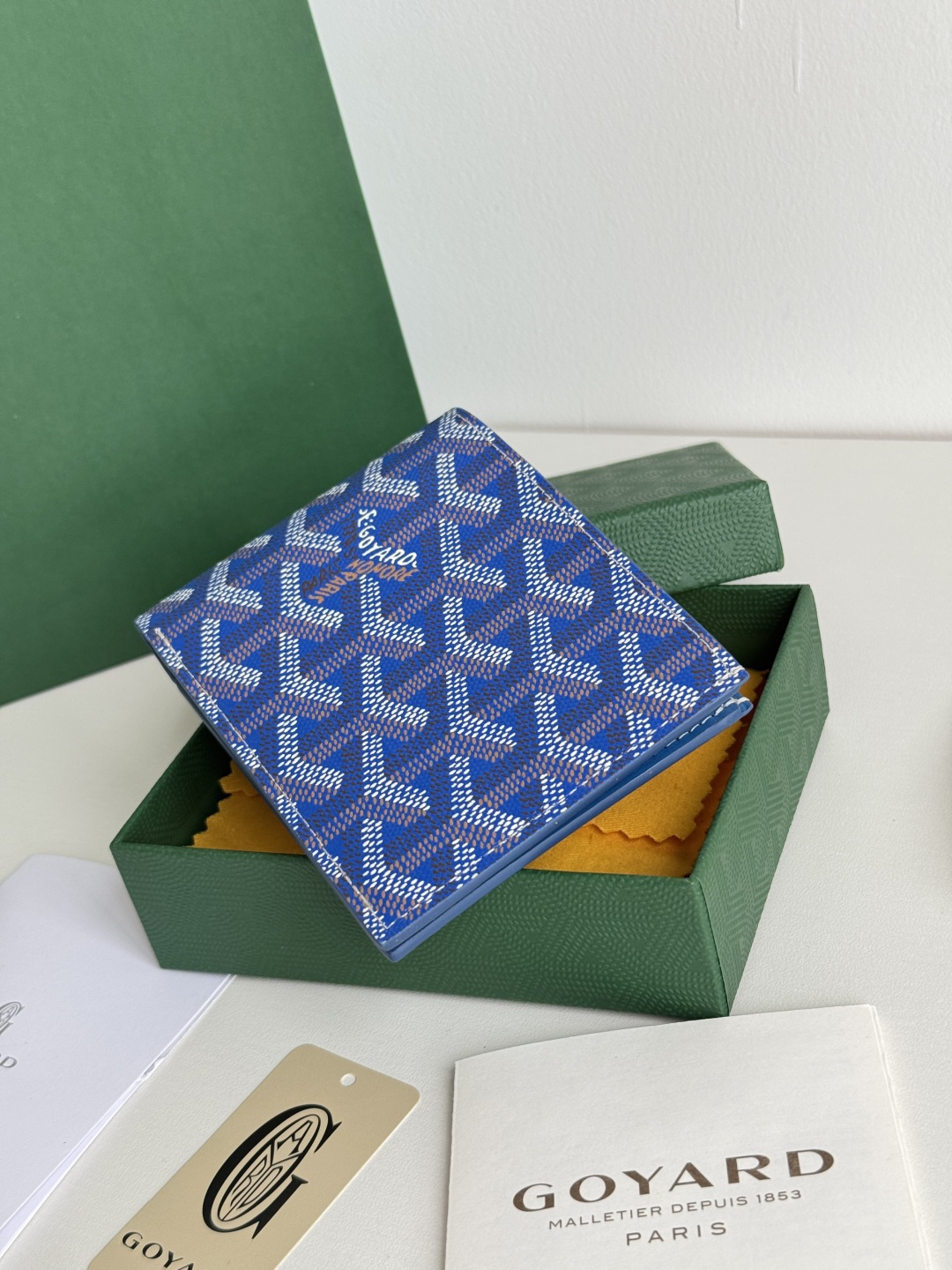 GOYARD 戈雅 8格卡位钱包 钱夹 卡包 短款 男女同款 蓝色