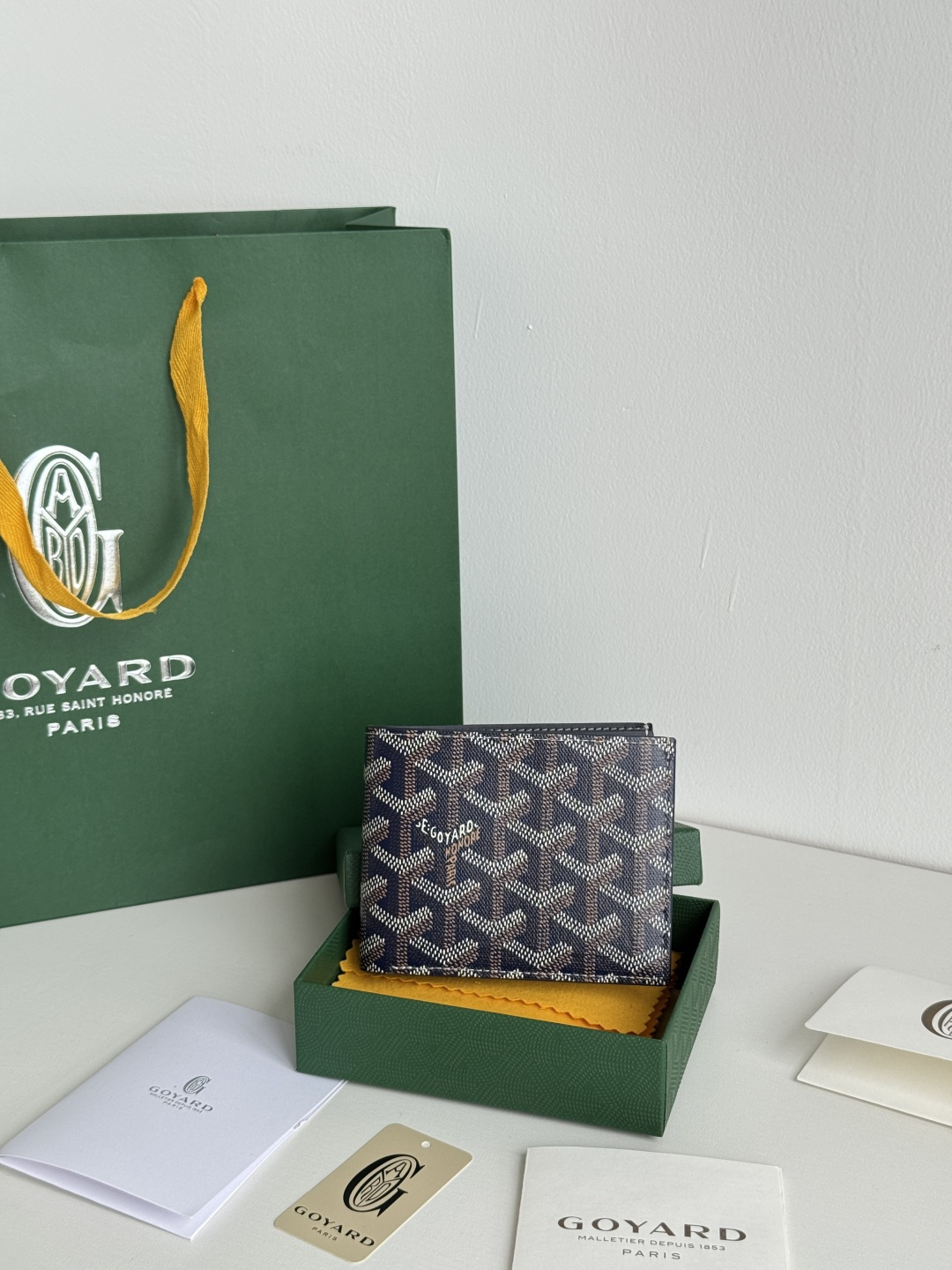 GOYARD 戈雅 8格卡位钱包 钱夹 卡包 短款 男女同款 海军蓝