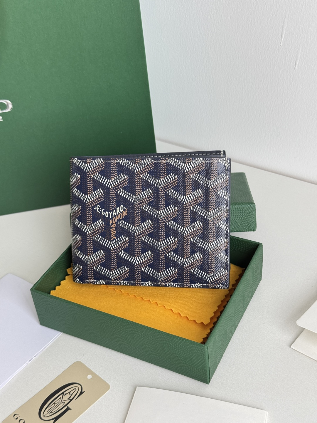 GOYARD 戈雅 8格卡位钱包 钱夹 卡包 短款 男女同款 海军蓝