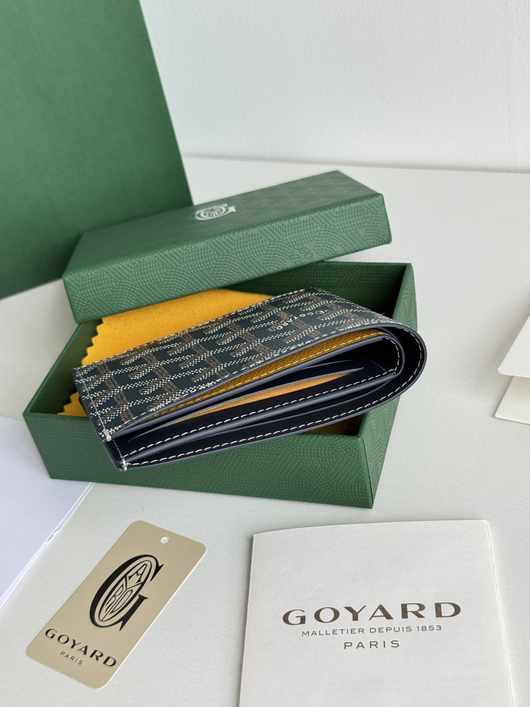GOYARD 戈雅 8格卡位钱包 钱夹 卡包 短款 男女同款 海军蓝