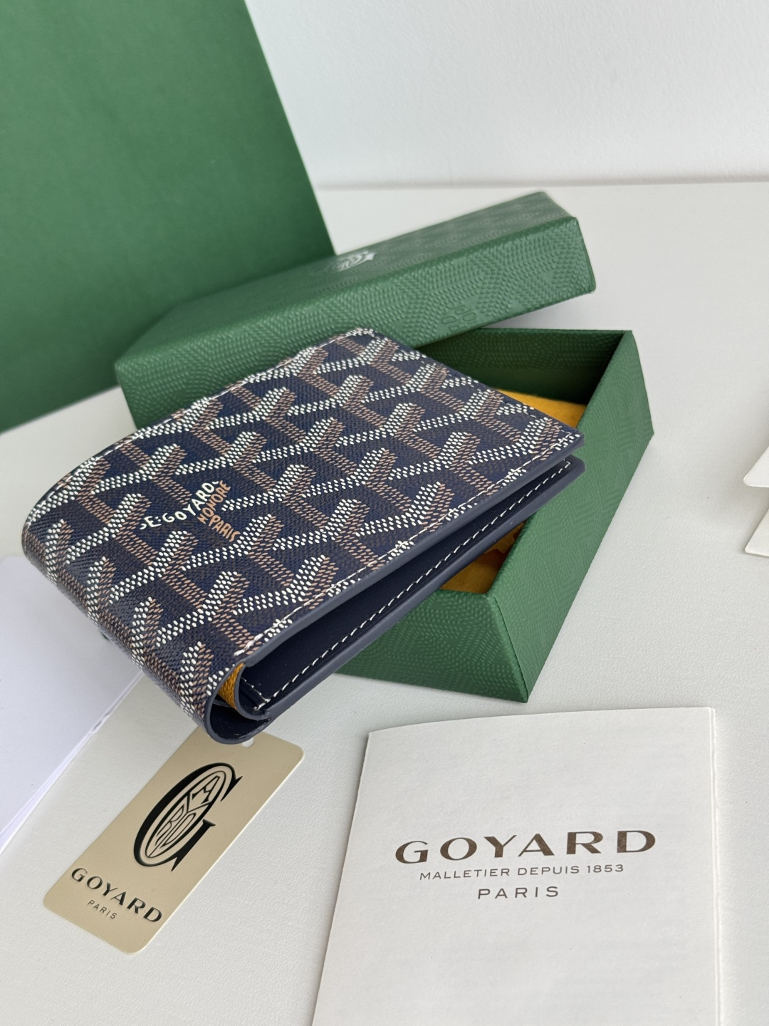 GOYARD 戈雅 8格卡位钱包 钱夹 卡包 短款 男女同款 海军蓝