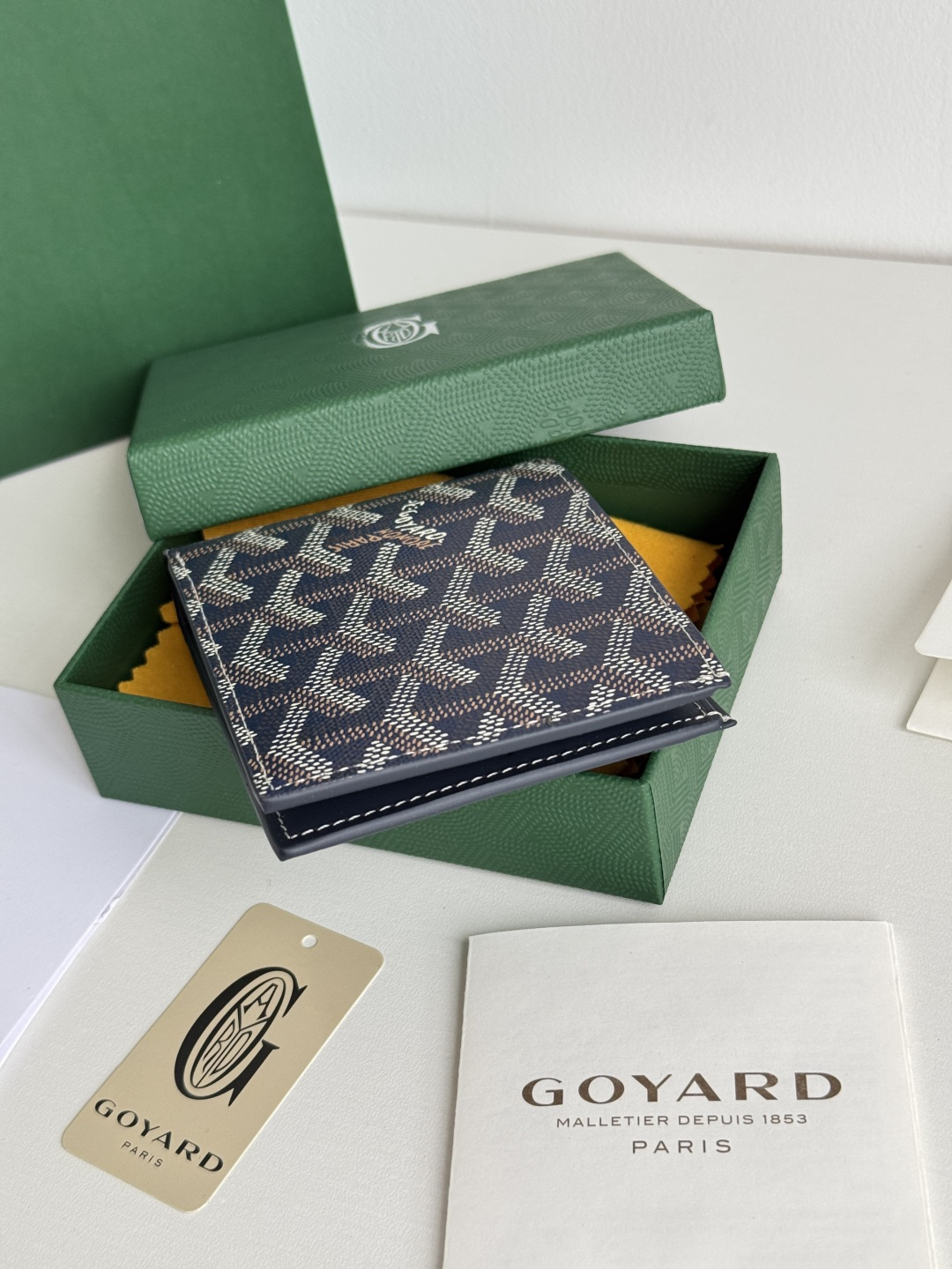 GOYARD 戈雅 8格卡位钱包 钱夹 卡包 短款 男女同款 海军蓝