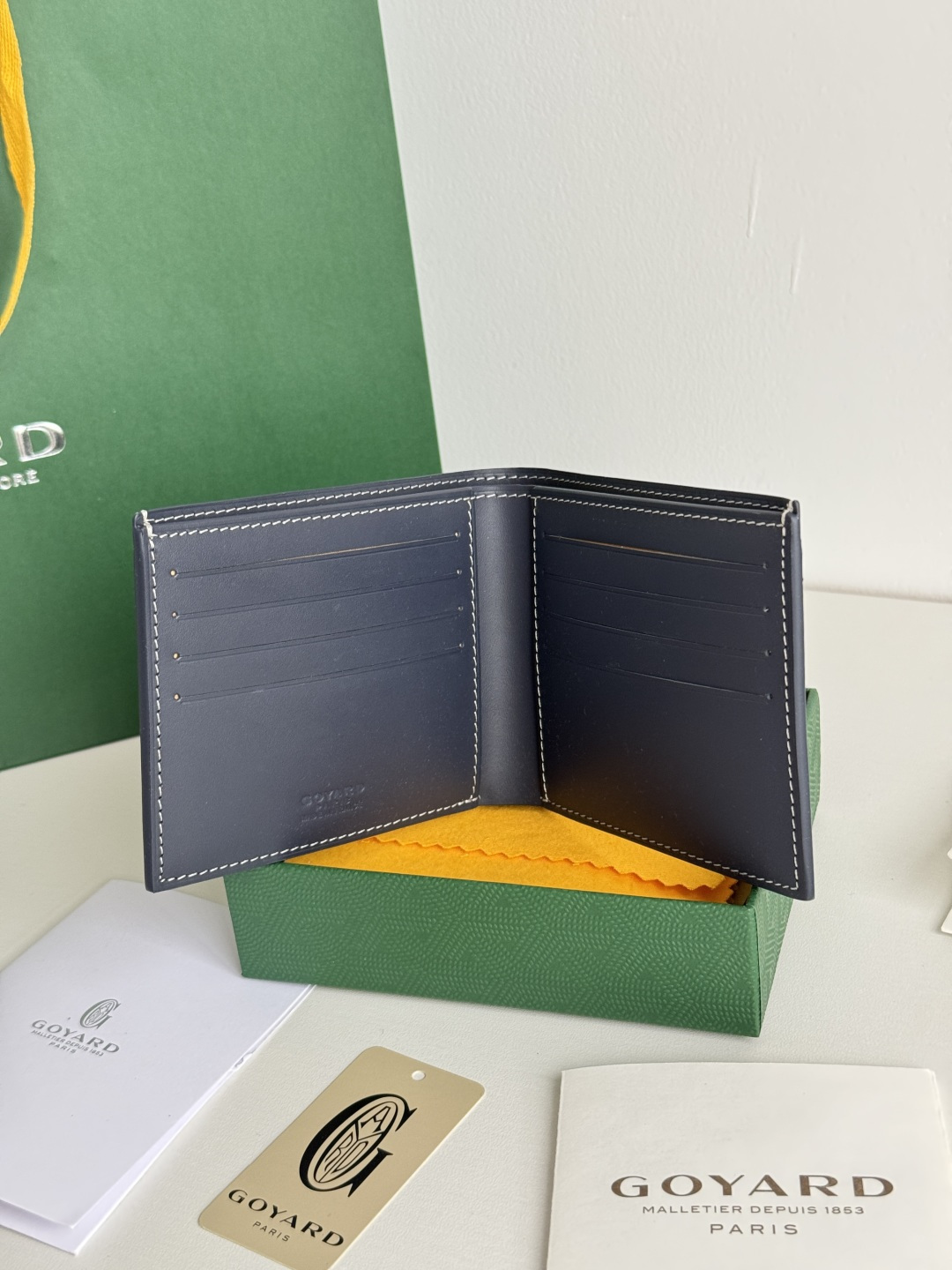 GOYARD 戈雅 8格卡位钱包 钱夹 卡包 短款 男女同款 海军蓝