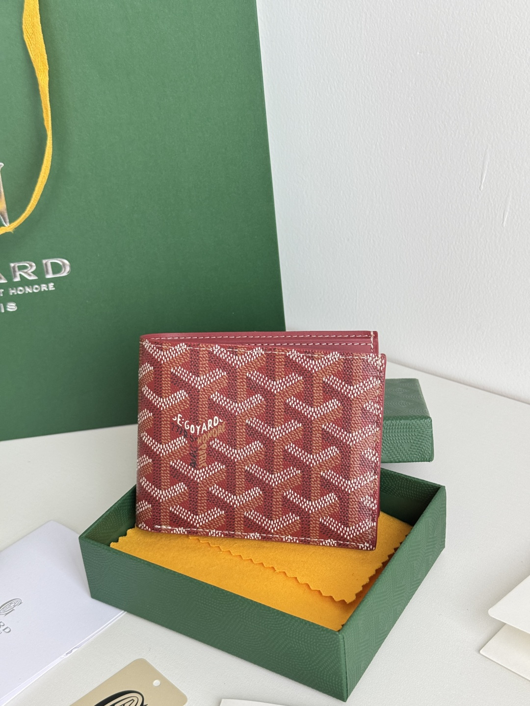 GOYARD 戈雅 8格卡位钱包 钱夹 卡包 短款 男女同款 红色