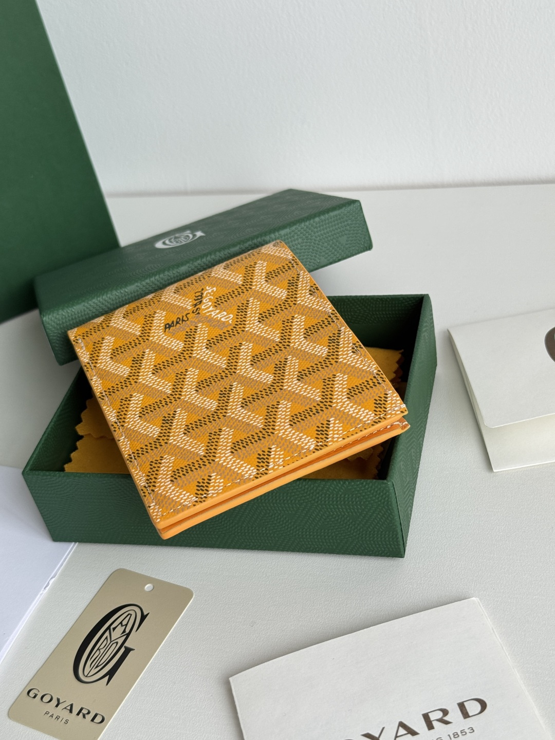 GOYARD 戈雅 8格卡位钱包 钱夹 卡包 短款 男女同款 黄色