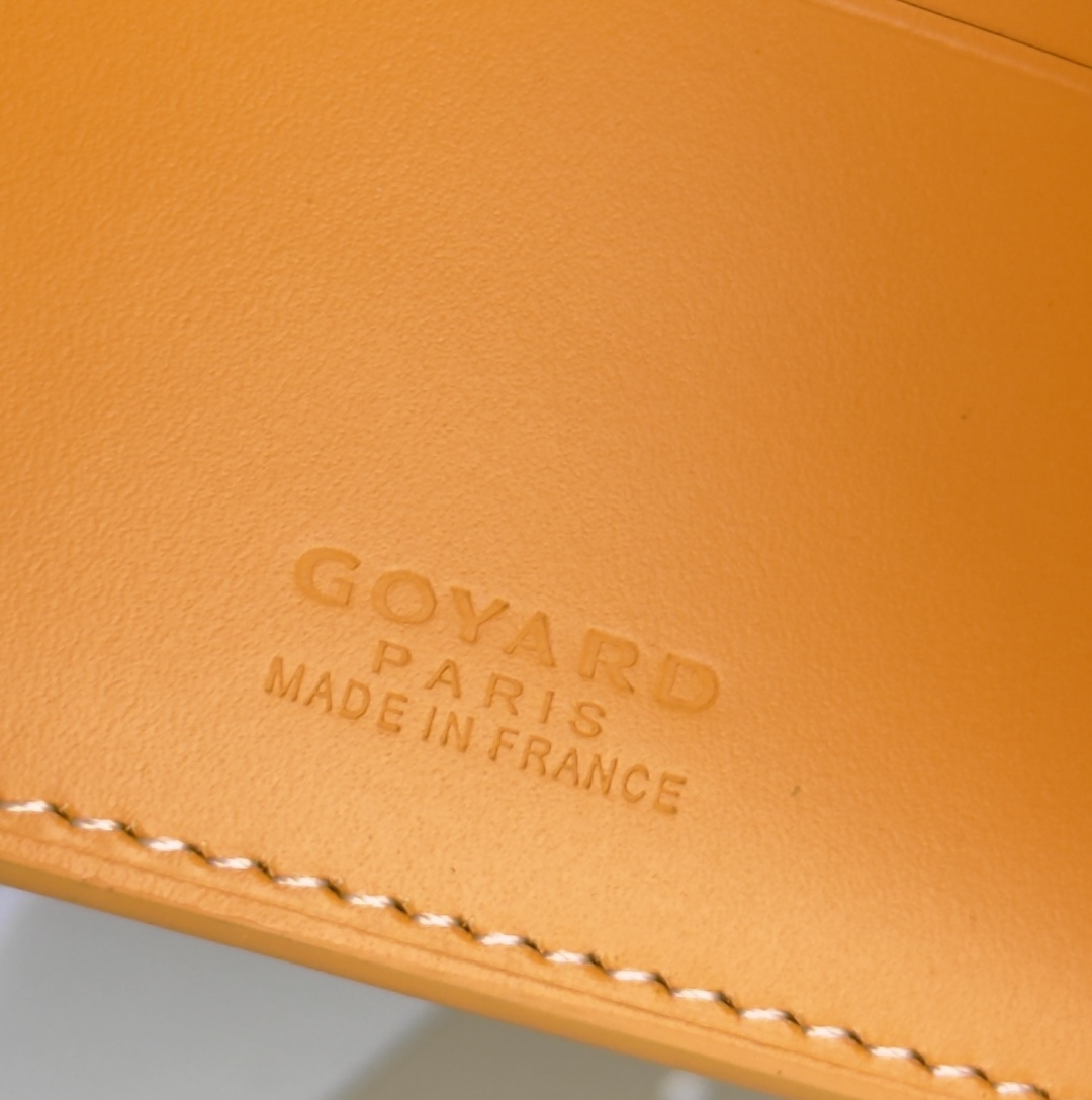 GOYARD 戈雅 8格卡位钱包 钱夹 卡包 短款 男女同款 黄色