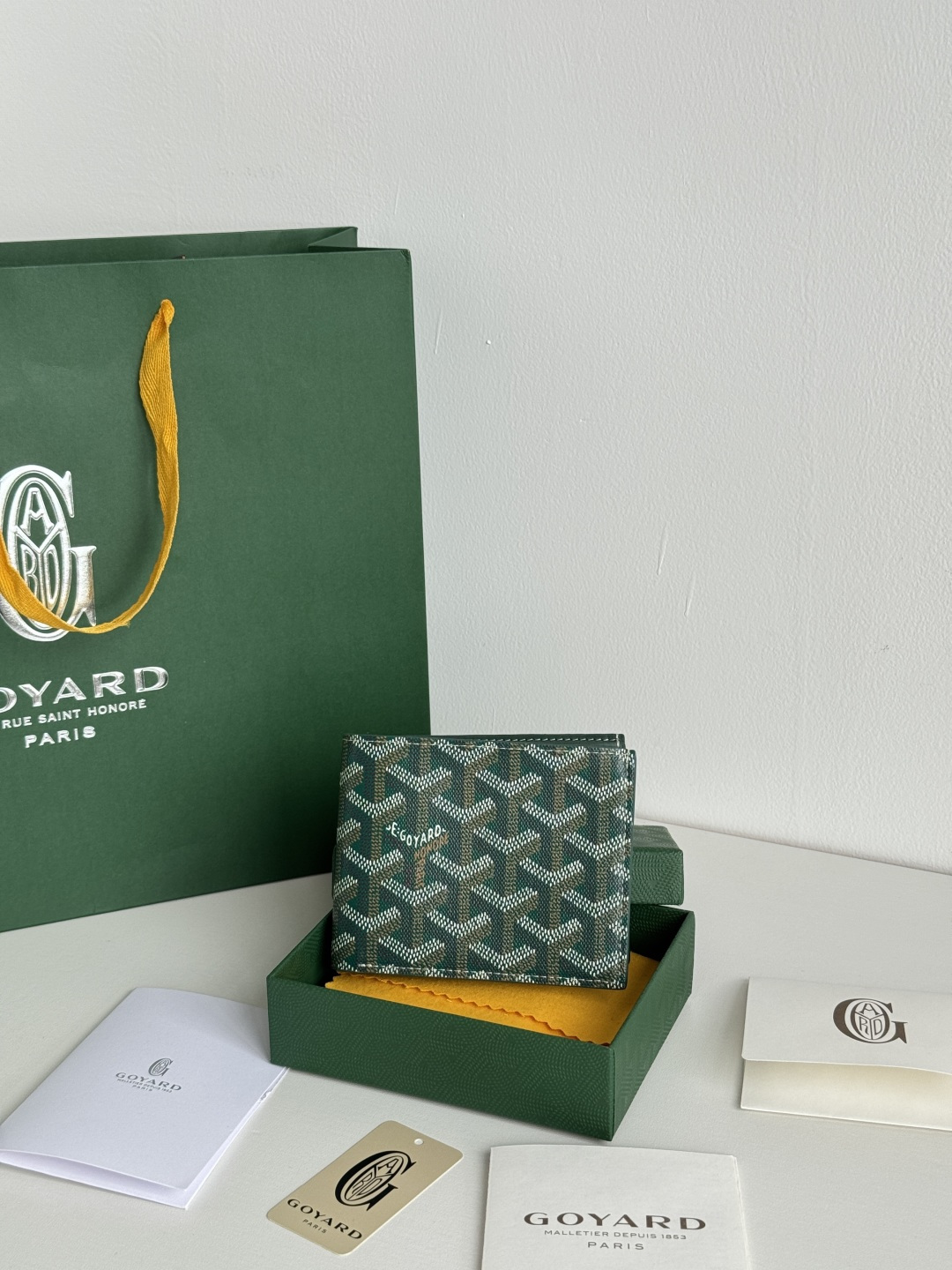 GOYARD 戈雅 8格卡位钱包 钱夹 卡包 短款 男女同款 绿色