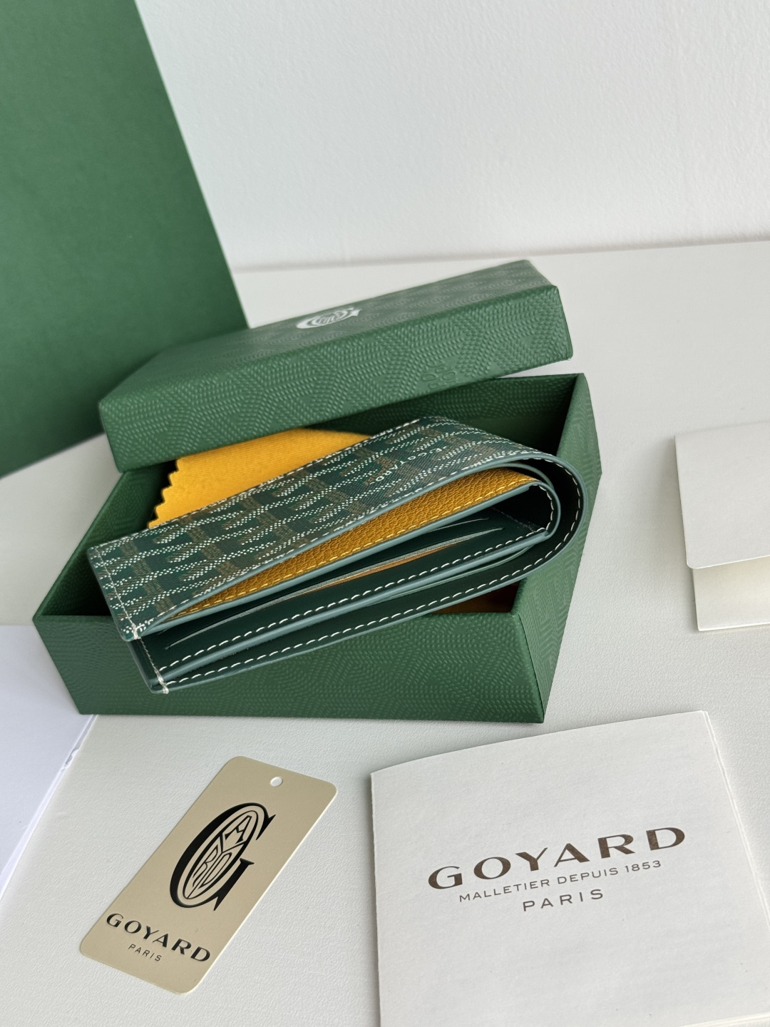 GOYARD 戈雅 8格卡位钱包 钱夹 卡包 短款 男女同款 绿色
