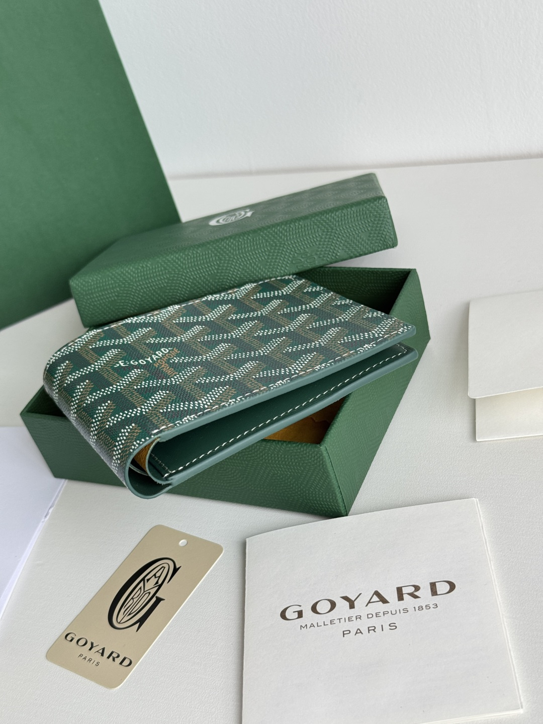 GOYARD 戈雅 8格卡位钱包 钱夹 卡包 短款 男女同款 绿色