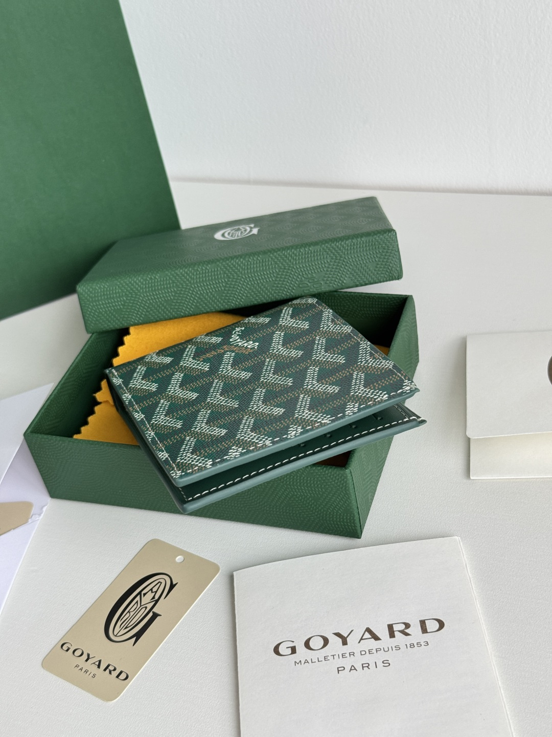 GOYARD 戈雅 8格卡位钱包 钱夹 卡包 短款 男女同款 绿色