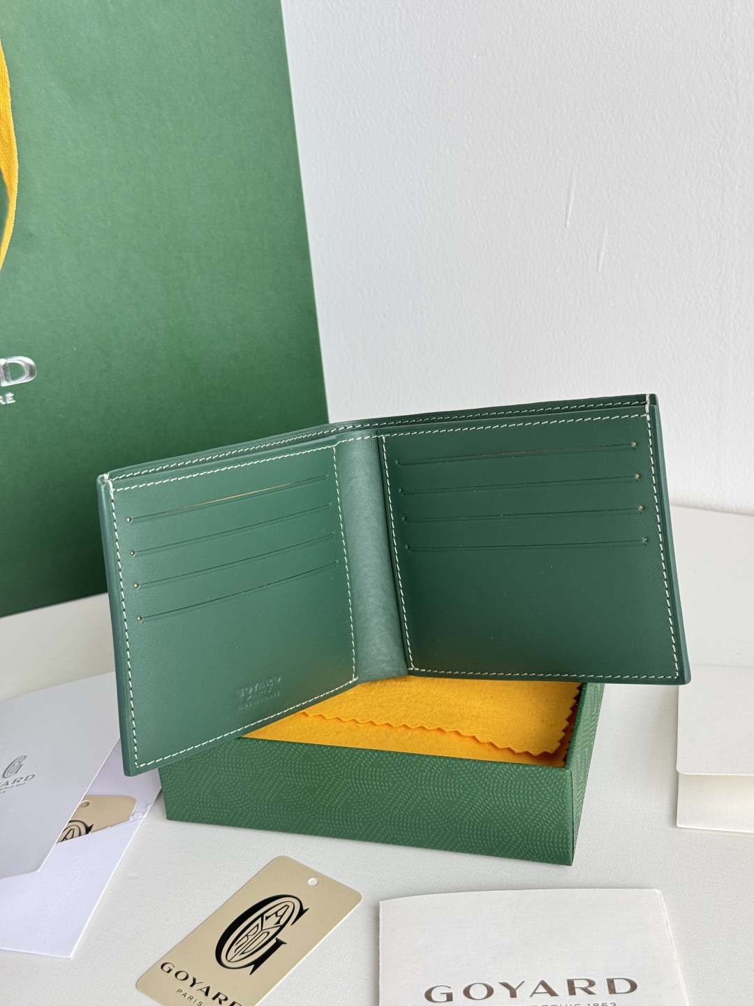 GOYARD 戈雅 8格卡位钱包 钱夹 卡包 短款 男女同款 绿色
