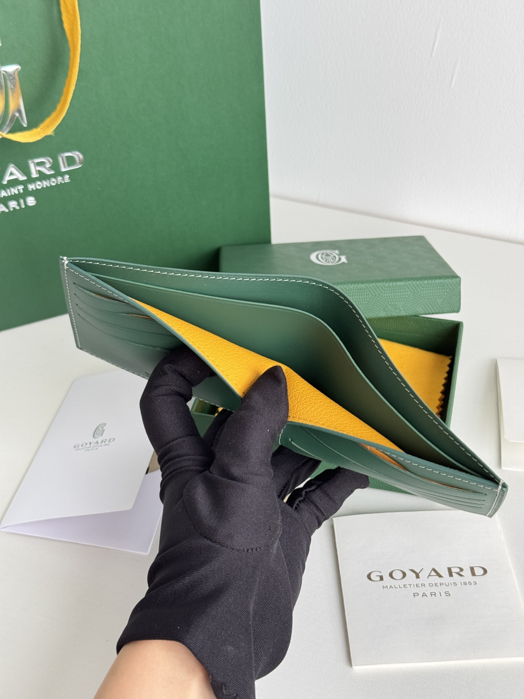 GOYARD 戈雅 8格卡位钱包 钱夹 卡包 短款 男女同款 绿色