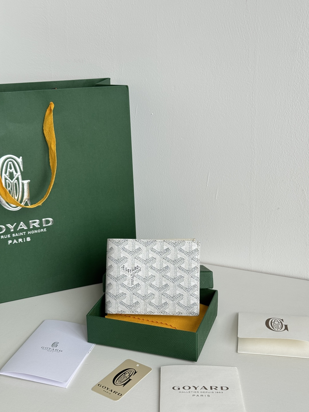 GOYARD 戈雅 8格卡位钱包 钱夹 卡包 短款 男女同款 白色