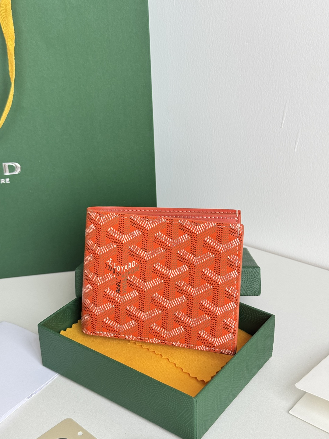 GOYARD 戈雅 8格卡位钱包 钱夹 卡包 短款 男女同款 橙色