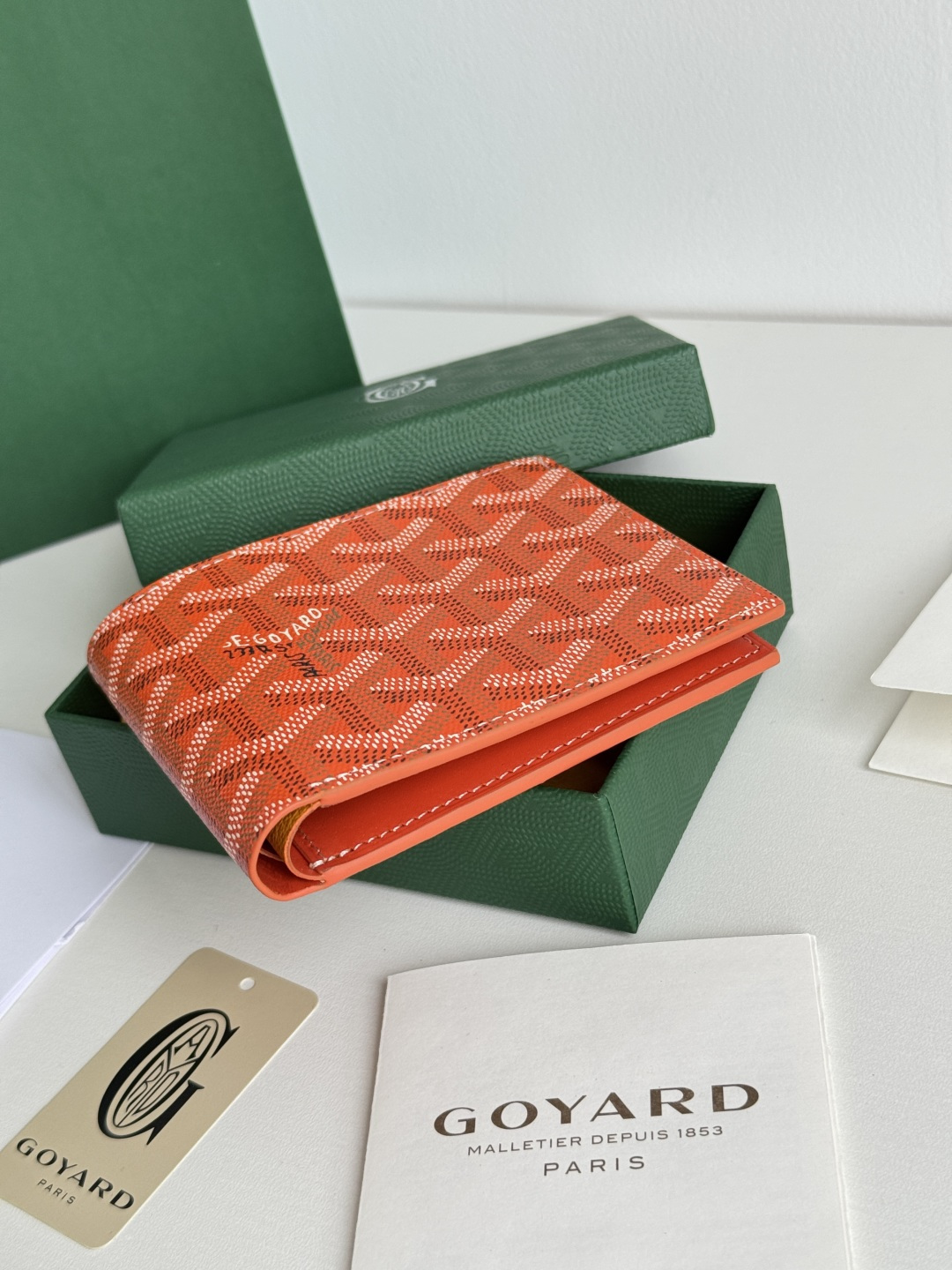 GOYARD 戈雅 8格卡位钱包 钱夹 卡包 短款 男女同款 橙色
