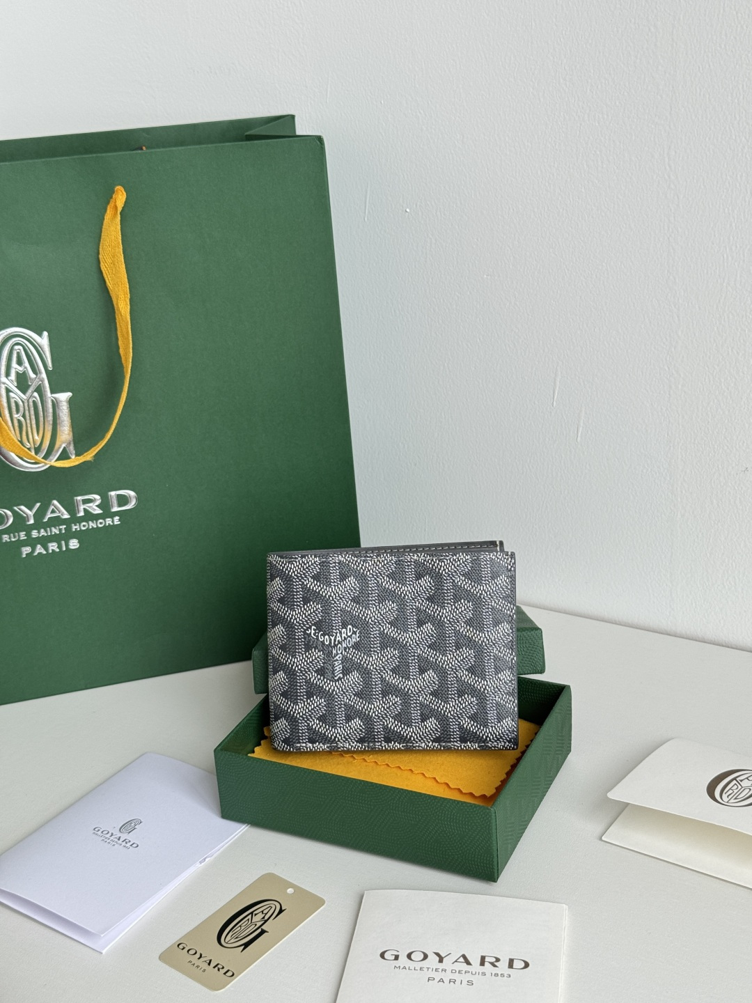 GOYARD 戈雅 8格卡位钱包 钱夹 卡包 短款 男女同款 灰色