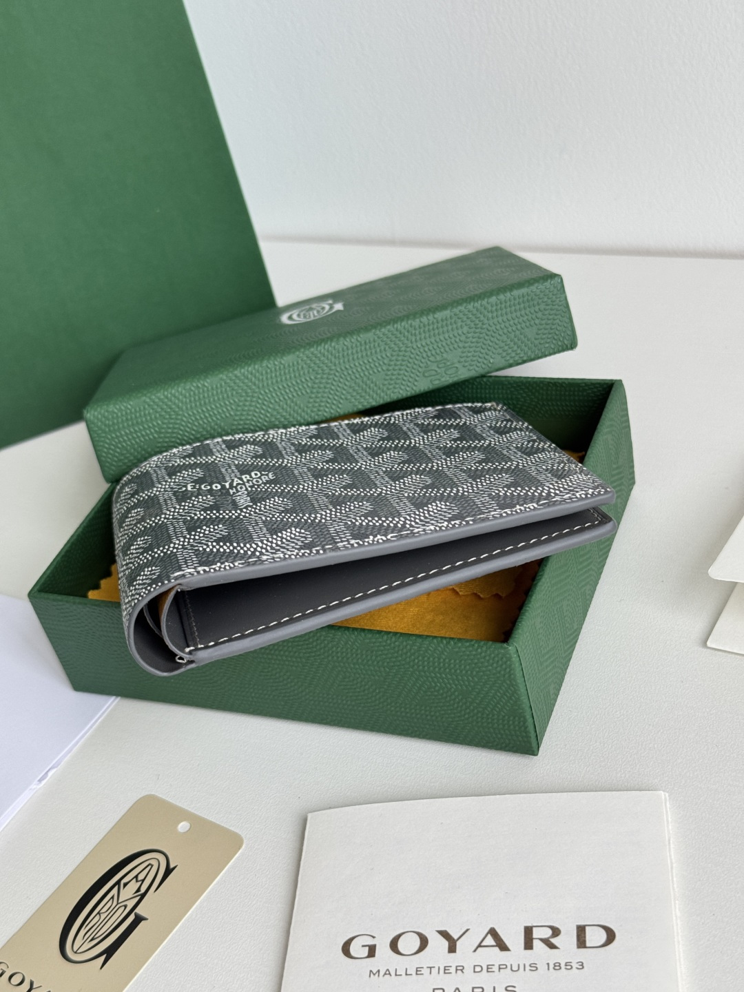 GOYARD 戈雅 8格卡位钱包 钱夹 卡包 短款 男女同款 灰色