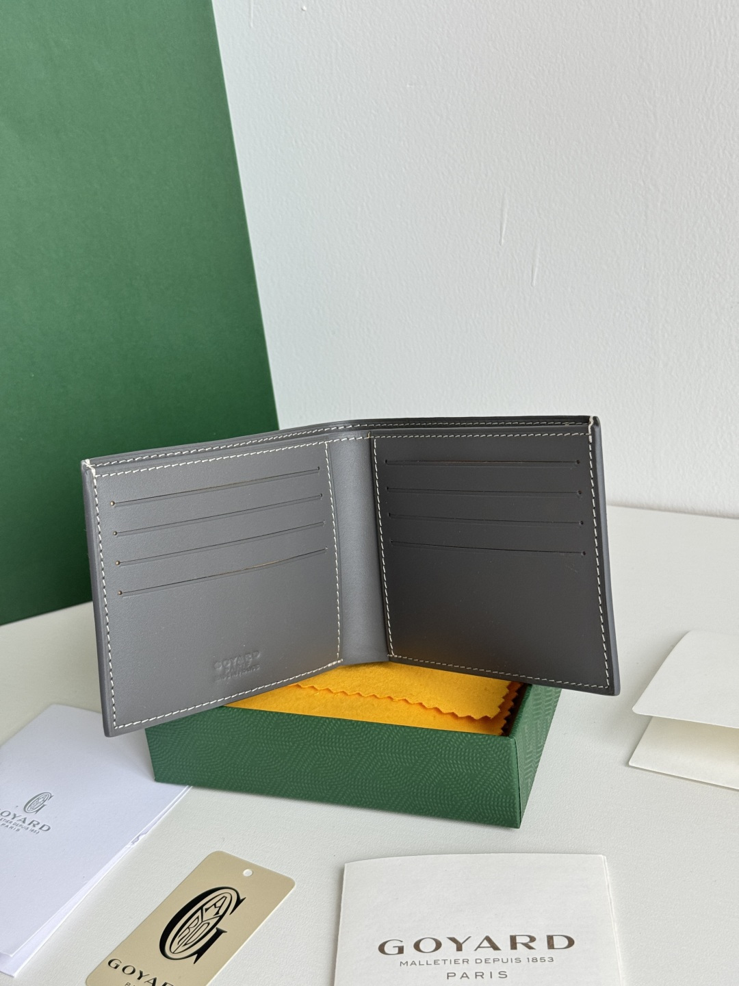 GOYARD 戈雅 8格卡位钱包 钱夹 卡包 短款 男女同款 灰色