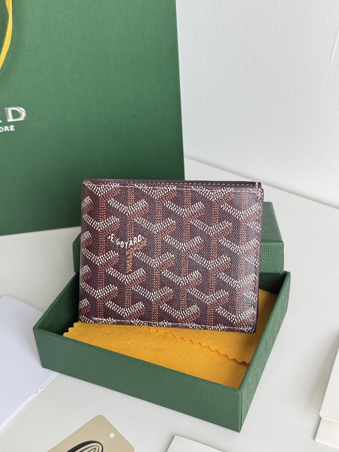 GOYARD 戈雅 8格卡位钱包 钱夹 卡包 短款 男女同款 酒红色