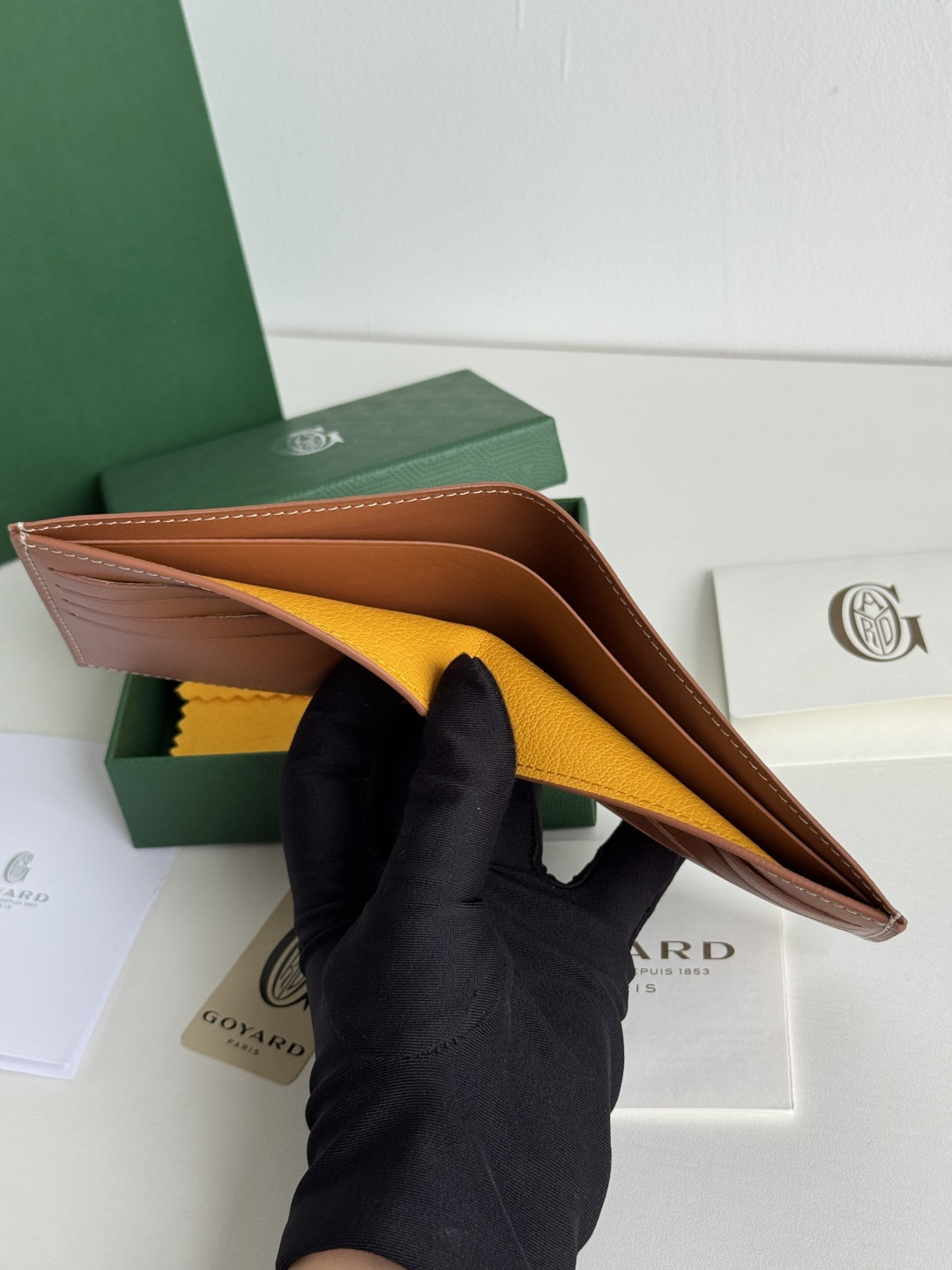 GOYARD 戈雅 8格卡位钱包 钱夹 卡包 短款 男女同款 棕褐色