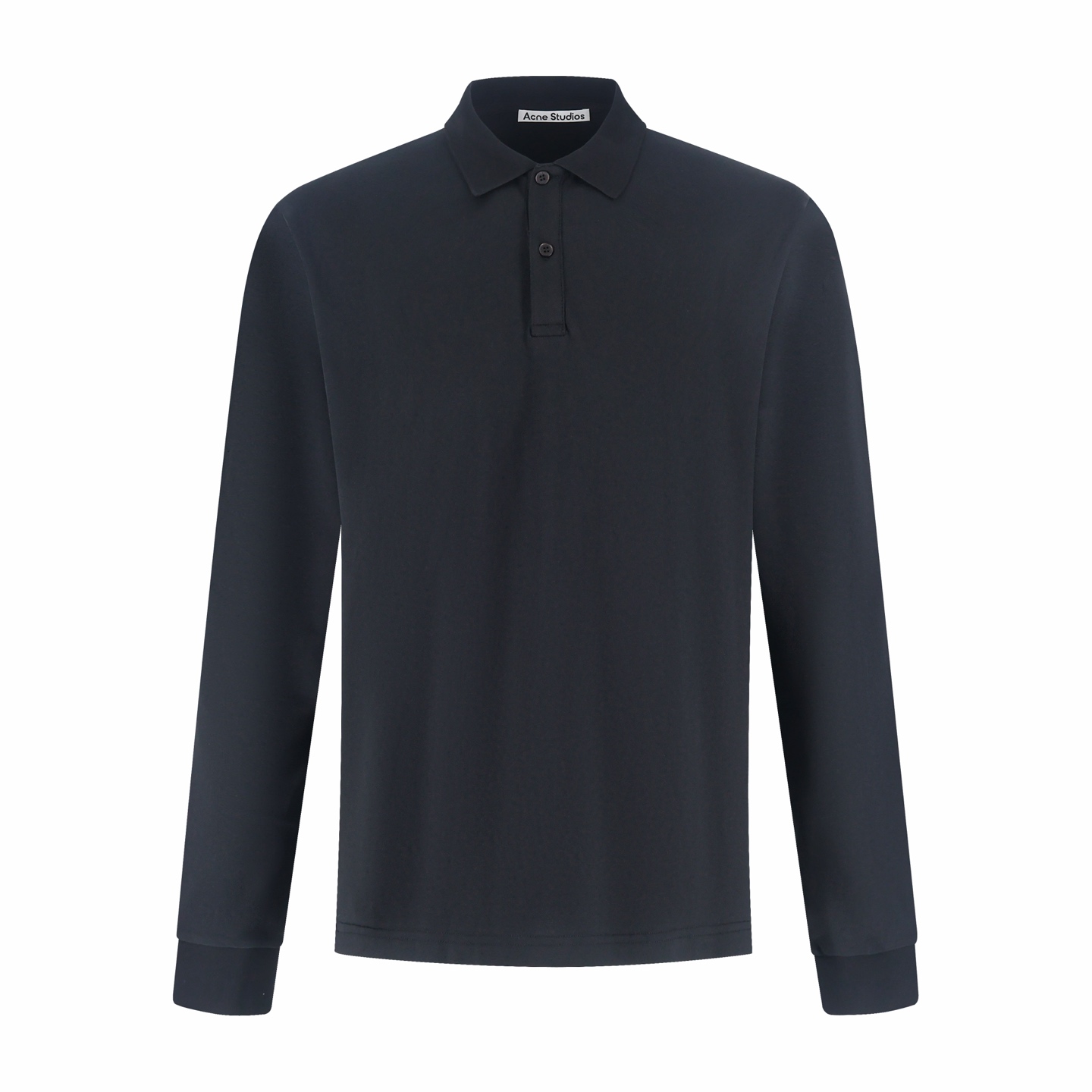 Acne Studios 后背印花徽标翻领衫 Polo衫 长袖 黑色 白色 A5