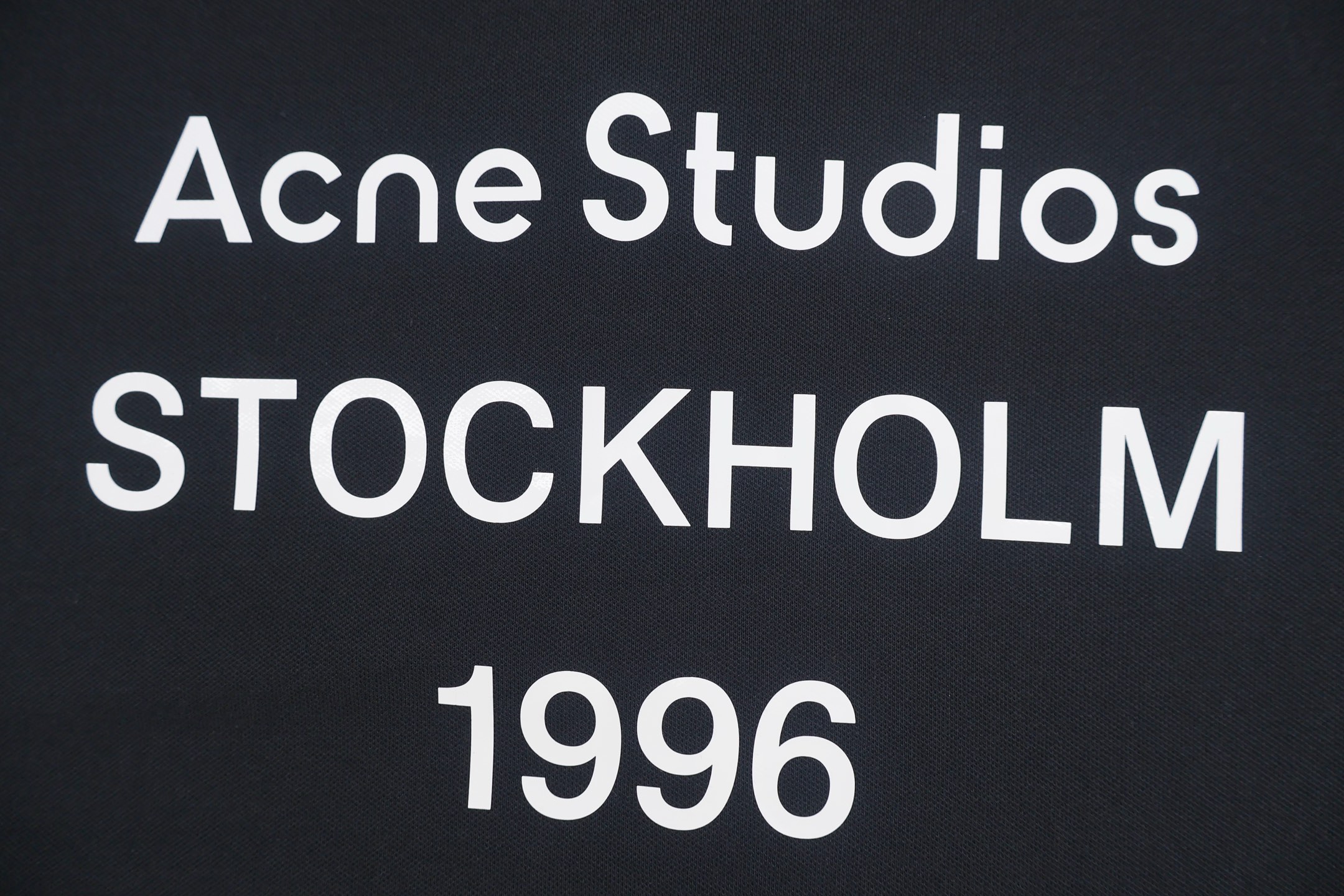 Acne Studios 后背印花徽标翻领衫 Polo衫 长袖 黑色 白色 A5