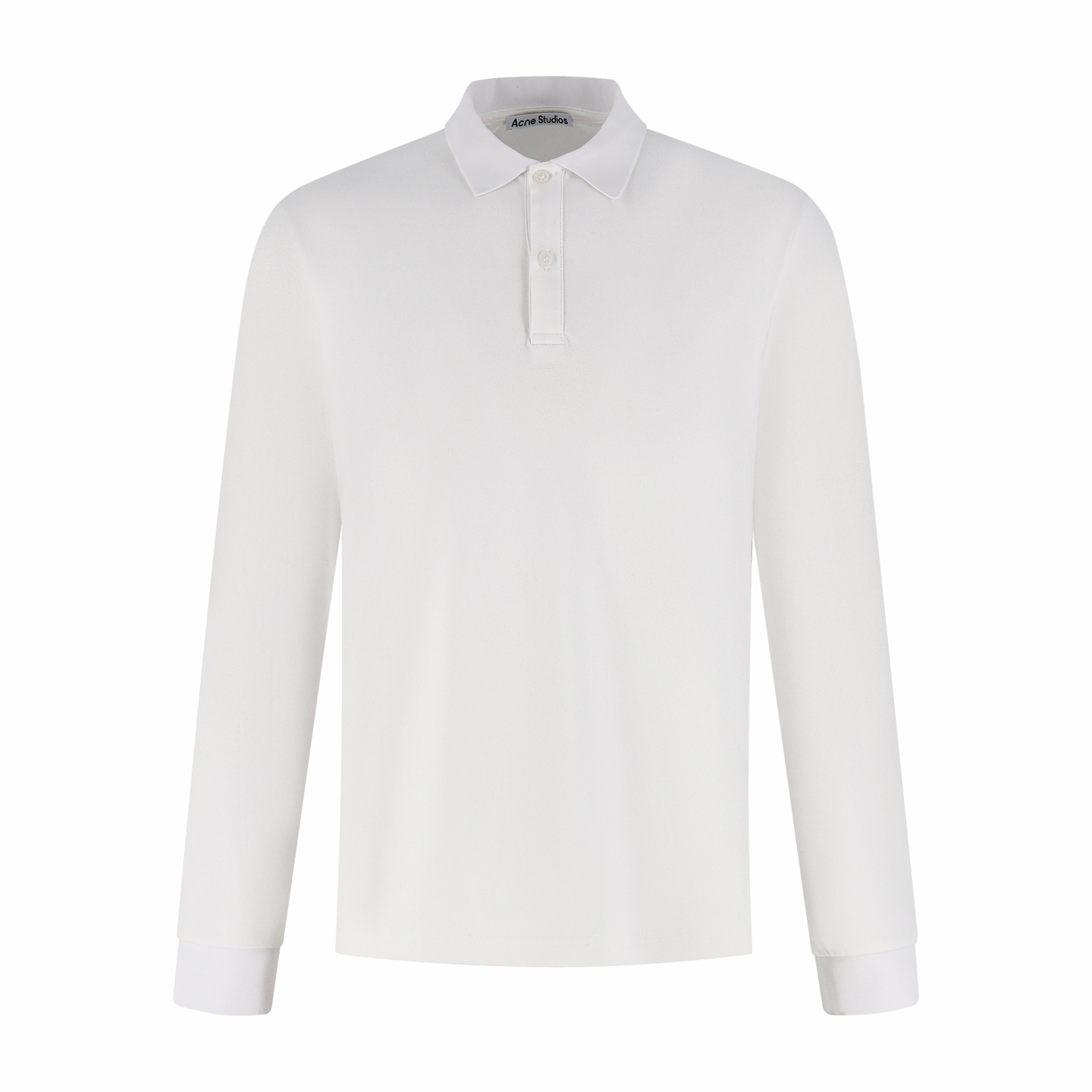 Acne Studios 后背印花徽标翻领衫 Polo衫 长袖 黑色 白色 A5