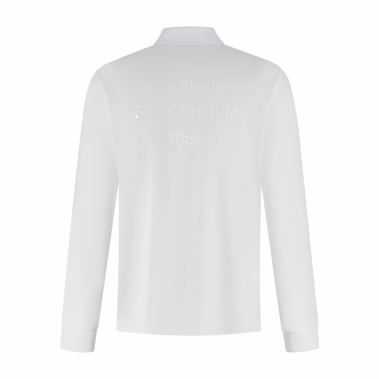 Acne Studios 后背印花徽标翻领衫 Polo衫 长袖 黑色 白色 A5