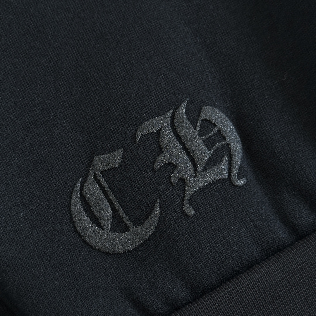 Chrome Hearts 克罗心 蓝色梵文套头连帽卫衣 帽衫 外套 黑色 A5 