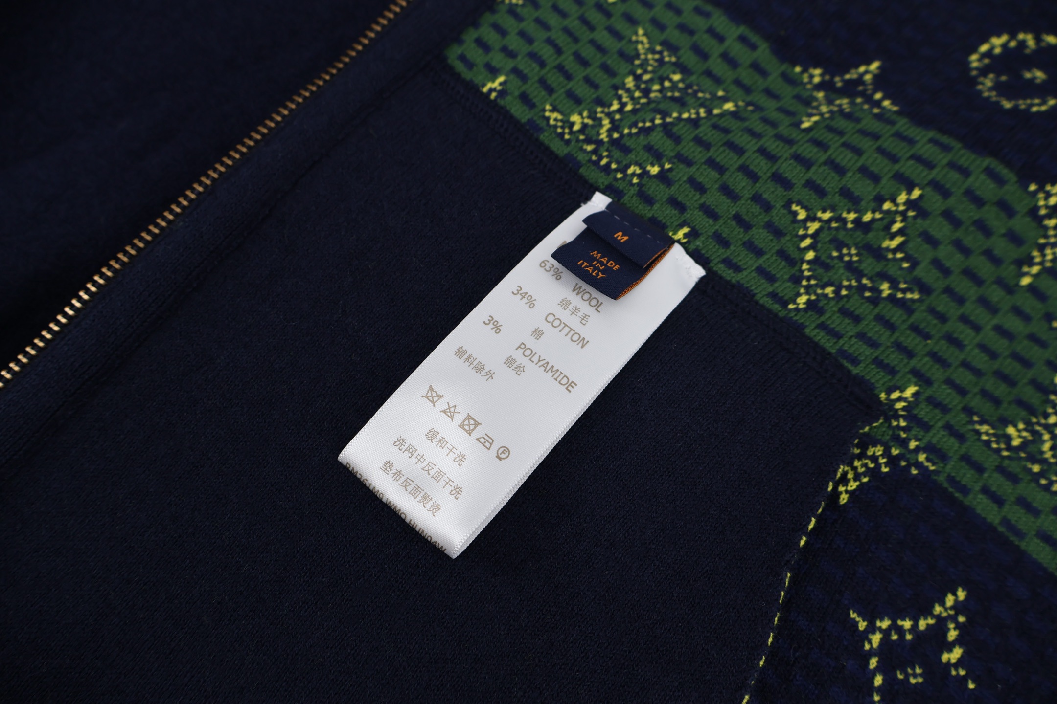 LOUIS VUITTON 路易威登 双面两穿老花针织拉链连帽卫衣 外套 夹克 秋冬 C5 1AIJZ8