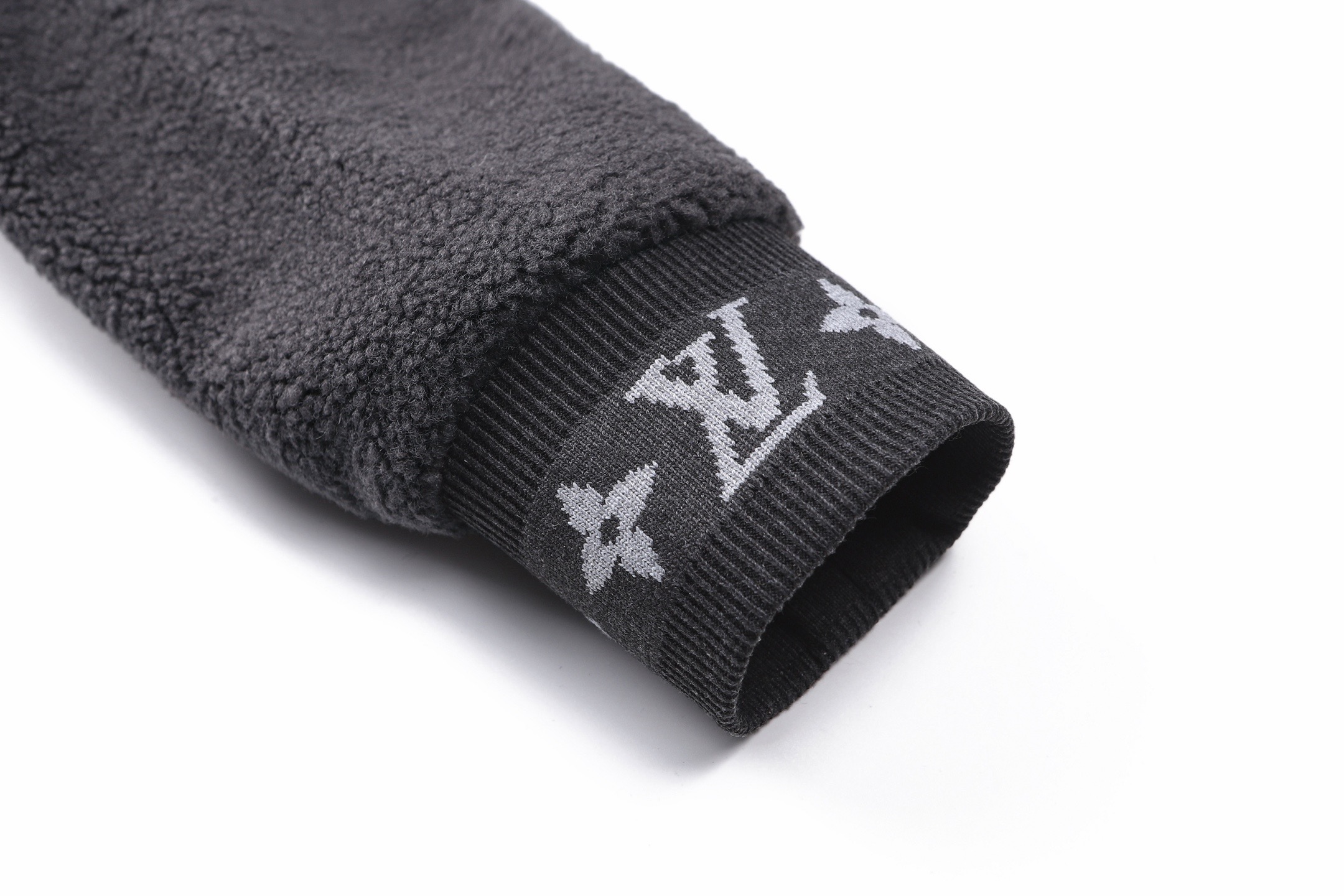 LOUIS VUITTON 路易威登 LV 绒面皮牌泰迪拉链立领外套 夹克 秋冬 棕色 白色 黑色 C0
