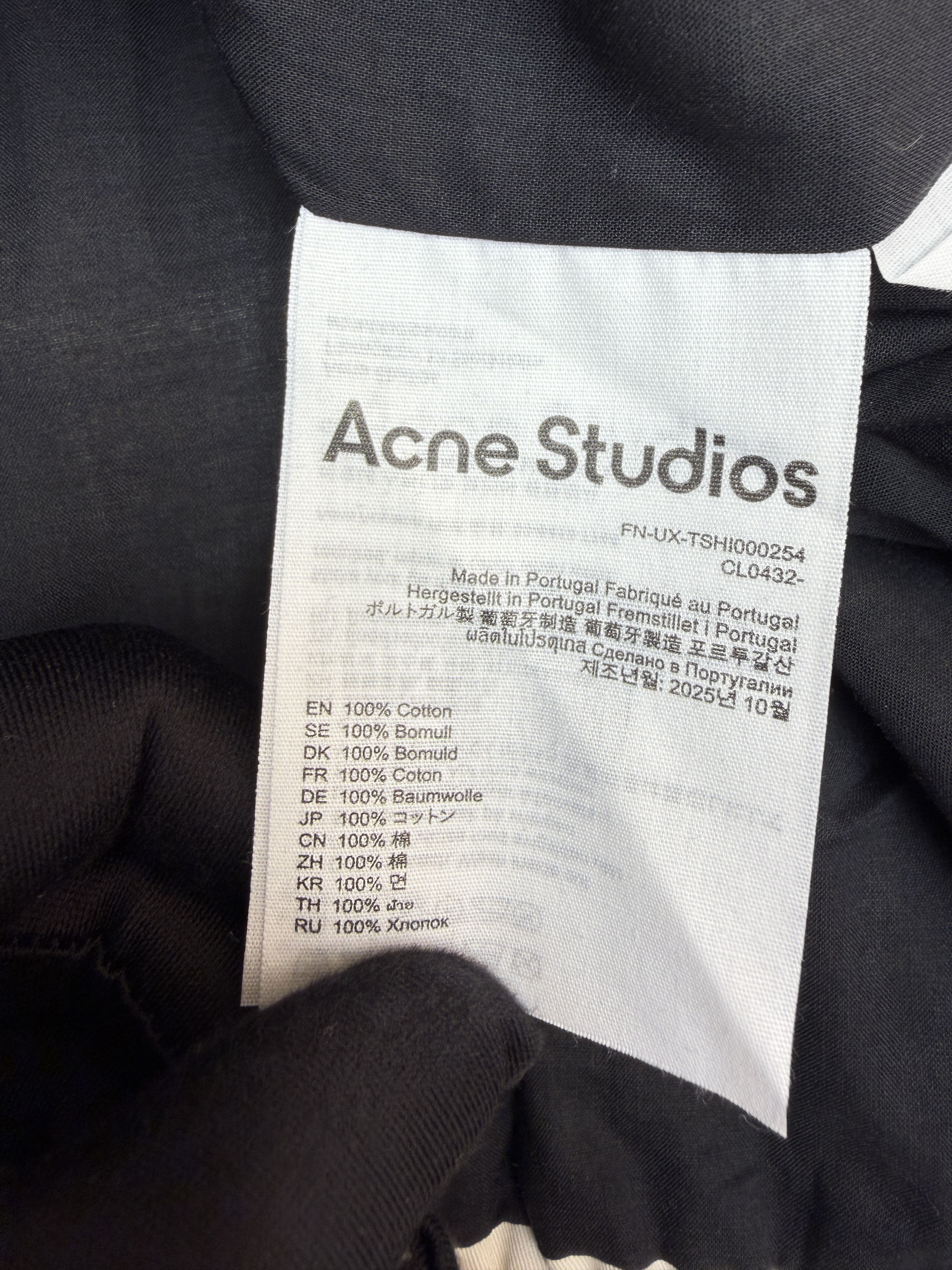 Acne Studios 哈灵顿刺绣徽标logo缎面拉链夹克 外套 秋冬 长袖 米白色 C0