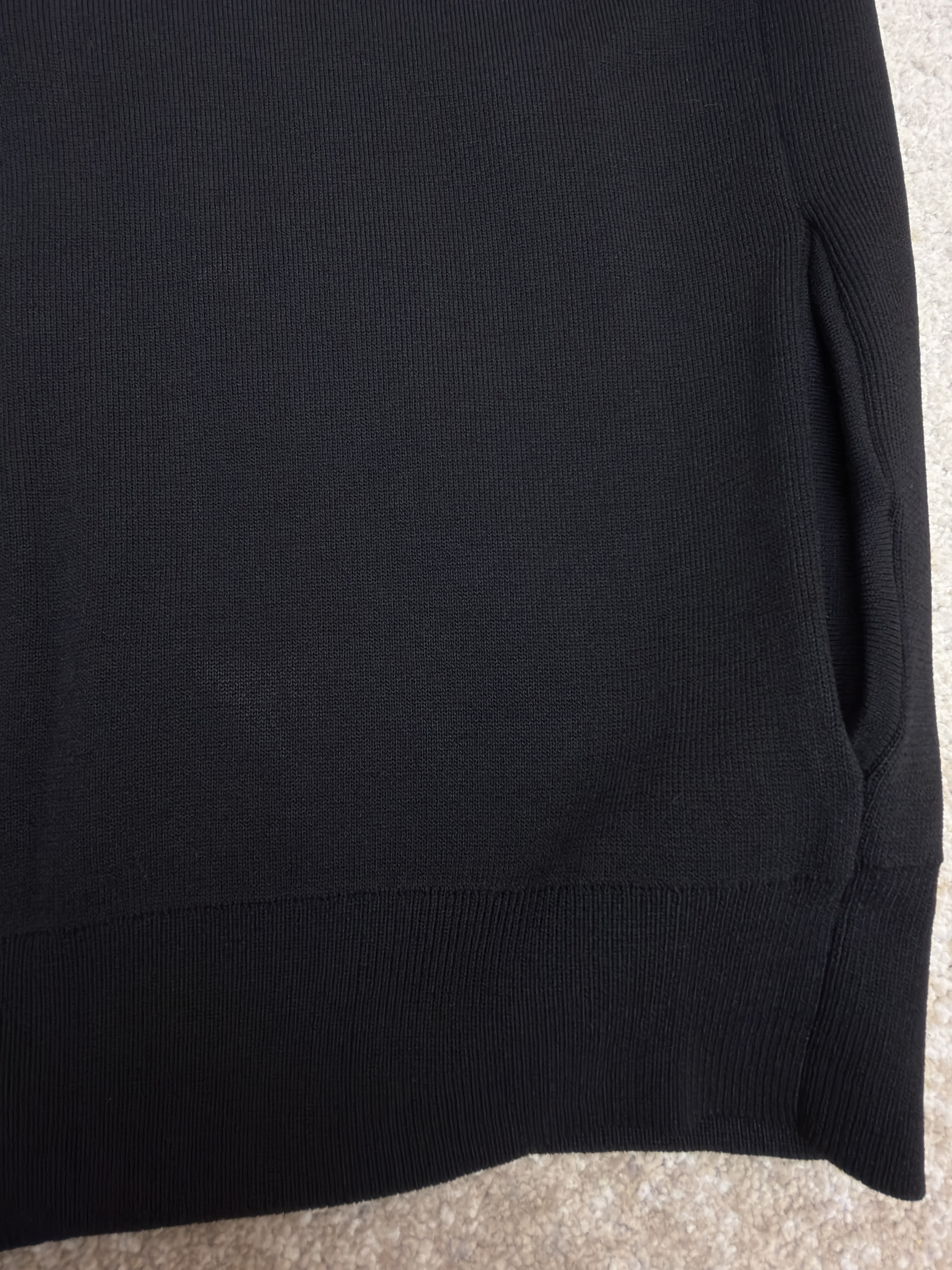 Acne Studios 背面硅胶压花皮革拉链针织开衫 毛衣 针织衫 外套 长袖 白色 黑色 B0