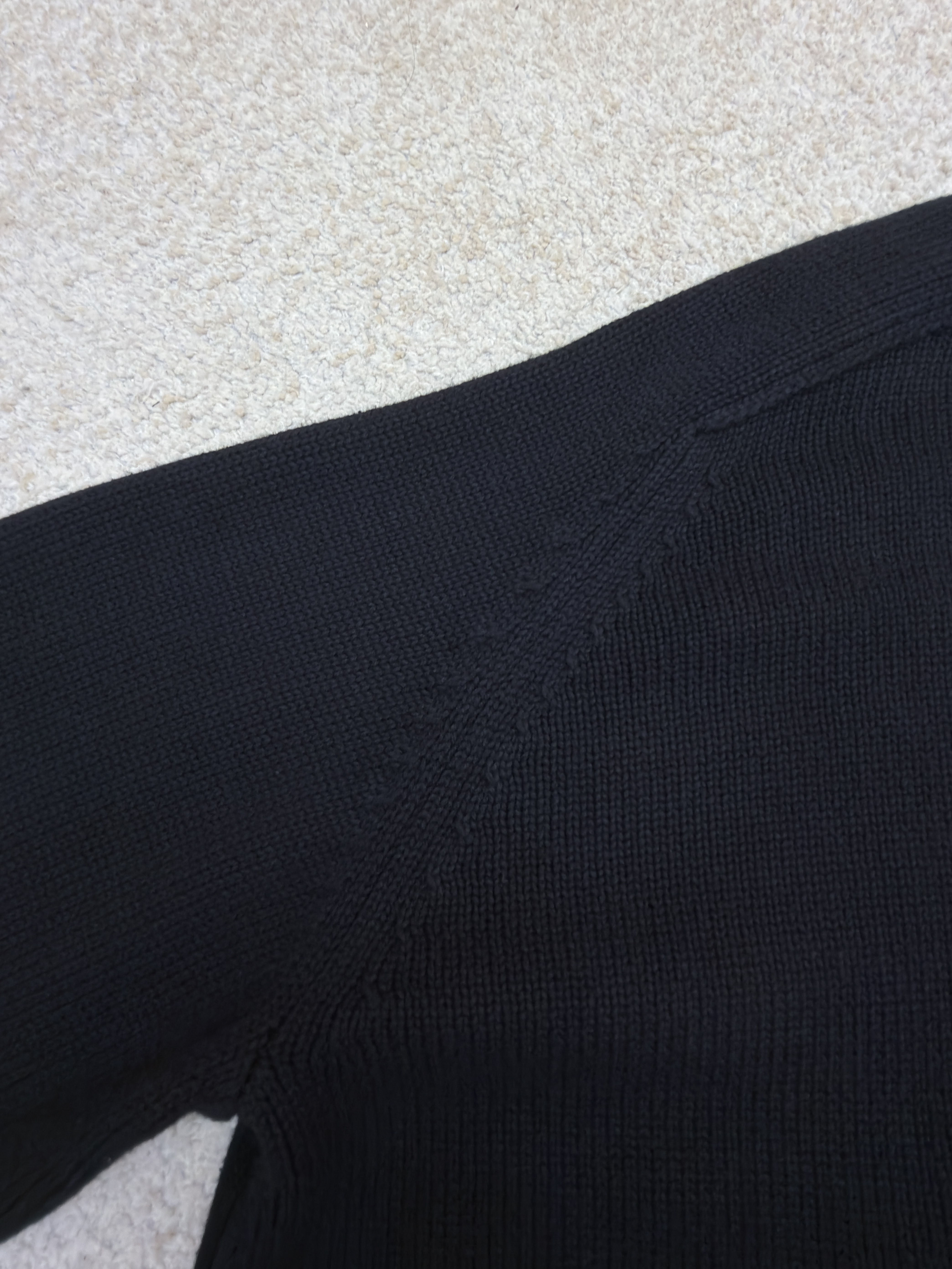 Acne Studios 后背徽标印花圆领毛衣 针织衫 外套 长袖 秋冬 黑色 B0