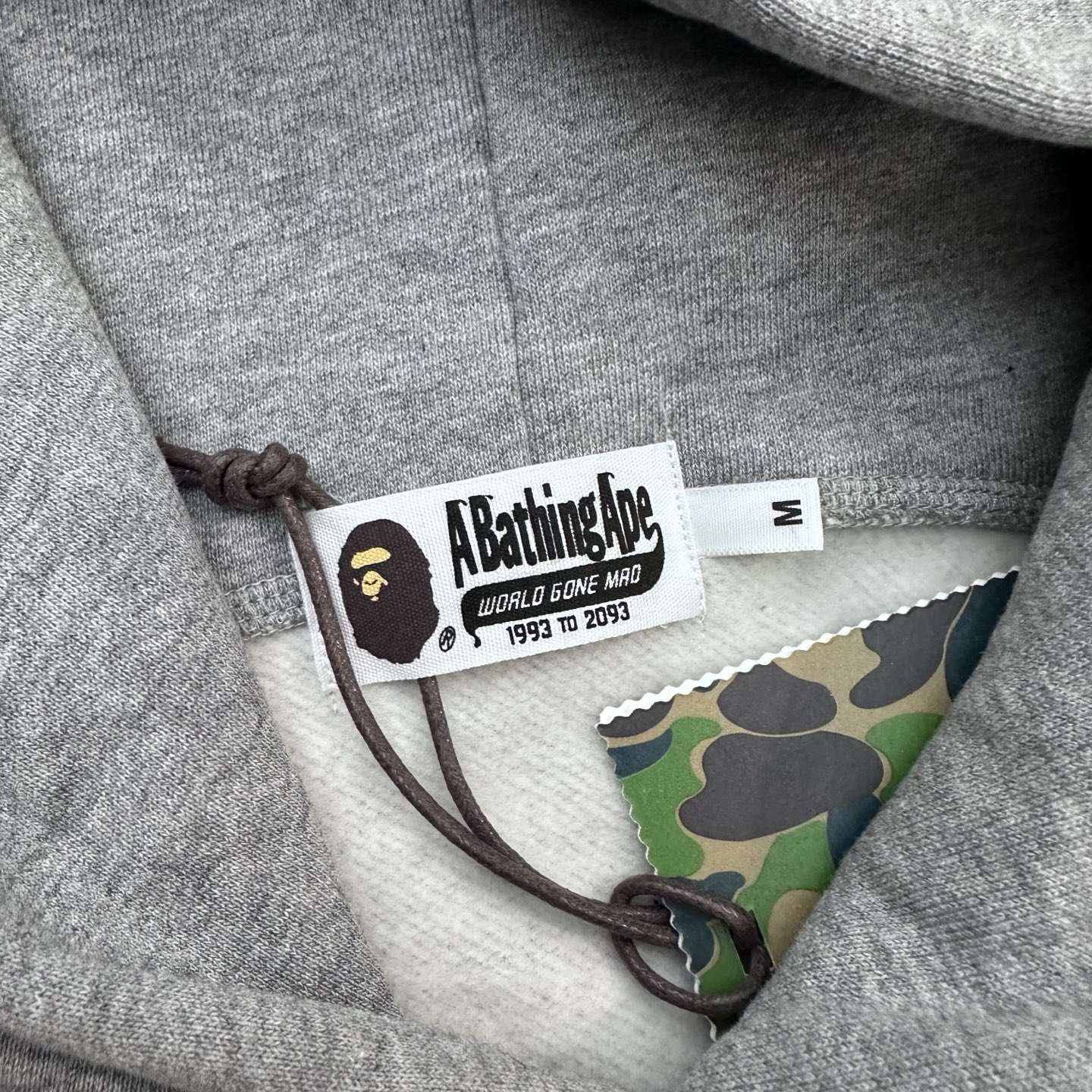 A BATHING APE BAPE SS26 猿人 字母印花 连帽卫衣 男女同款 0ZXSWM003141Q