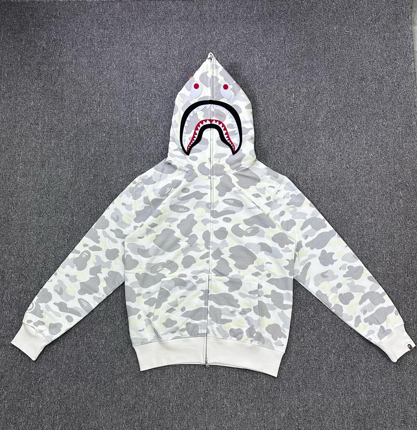 夜光 A BATHING APE BAPE SS26 猿人 拼接迷彩 拉链外套 男女同款B0-1M30-115-302