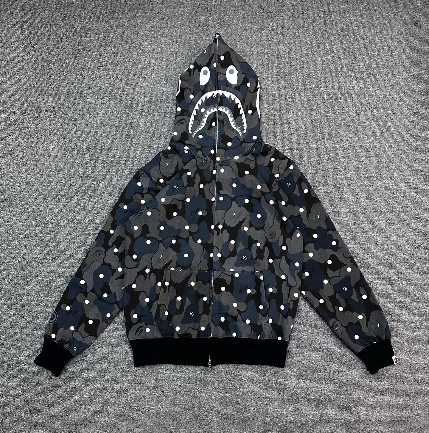 A BATHING APE BAPE SS25 猿人 波点迷彩 拉链外套 男女同款B0-1l80-115-302