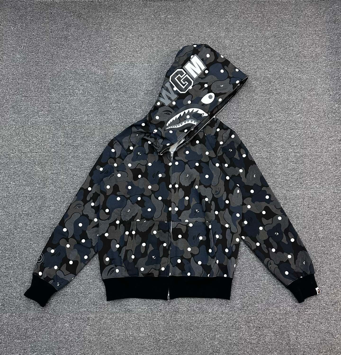 A BATHING APE BAPE SS25 猿人 波点迷彩 拉链外套 男女同款B0-1l80-115-302