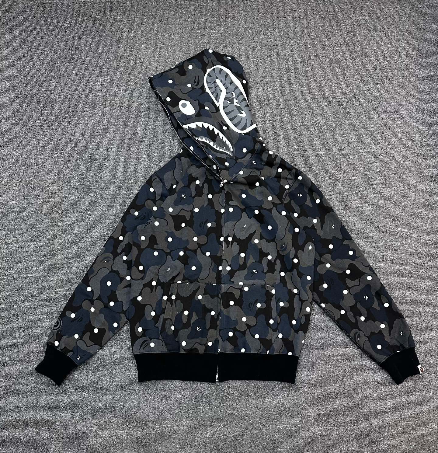 A BATHING APE BAPE SS25 猿人 波点迷彩 拉链外套 男女同款B0-1l80-115-302