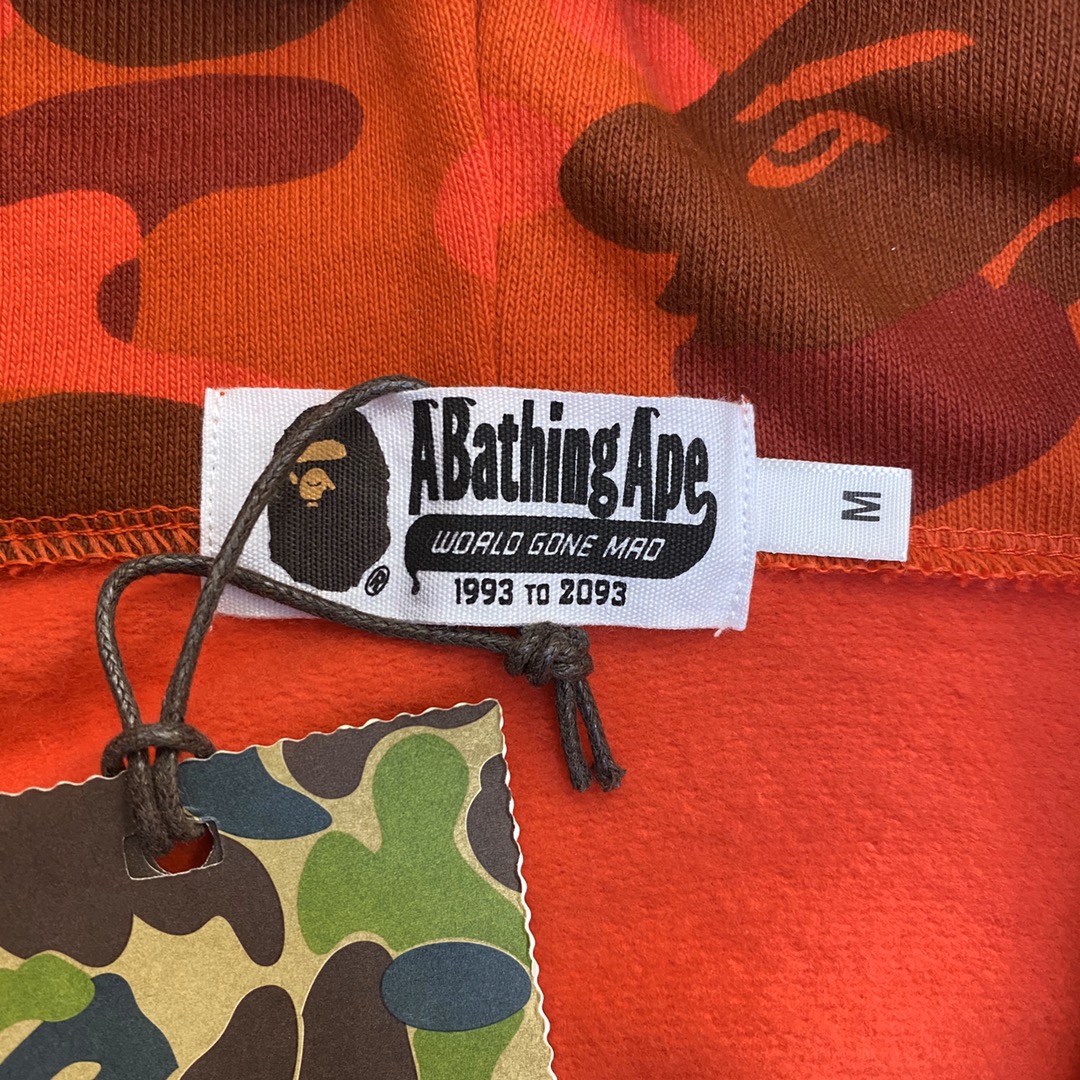 A BATHING APE BAPE CAMO SHARK FULL 长青款 猿人 迷彩 拉链外套 男女同款 