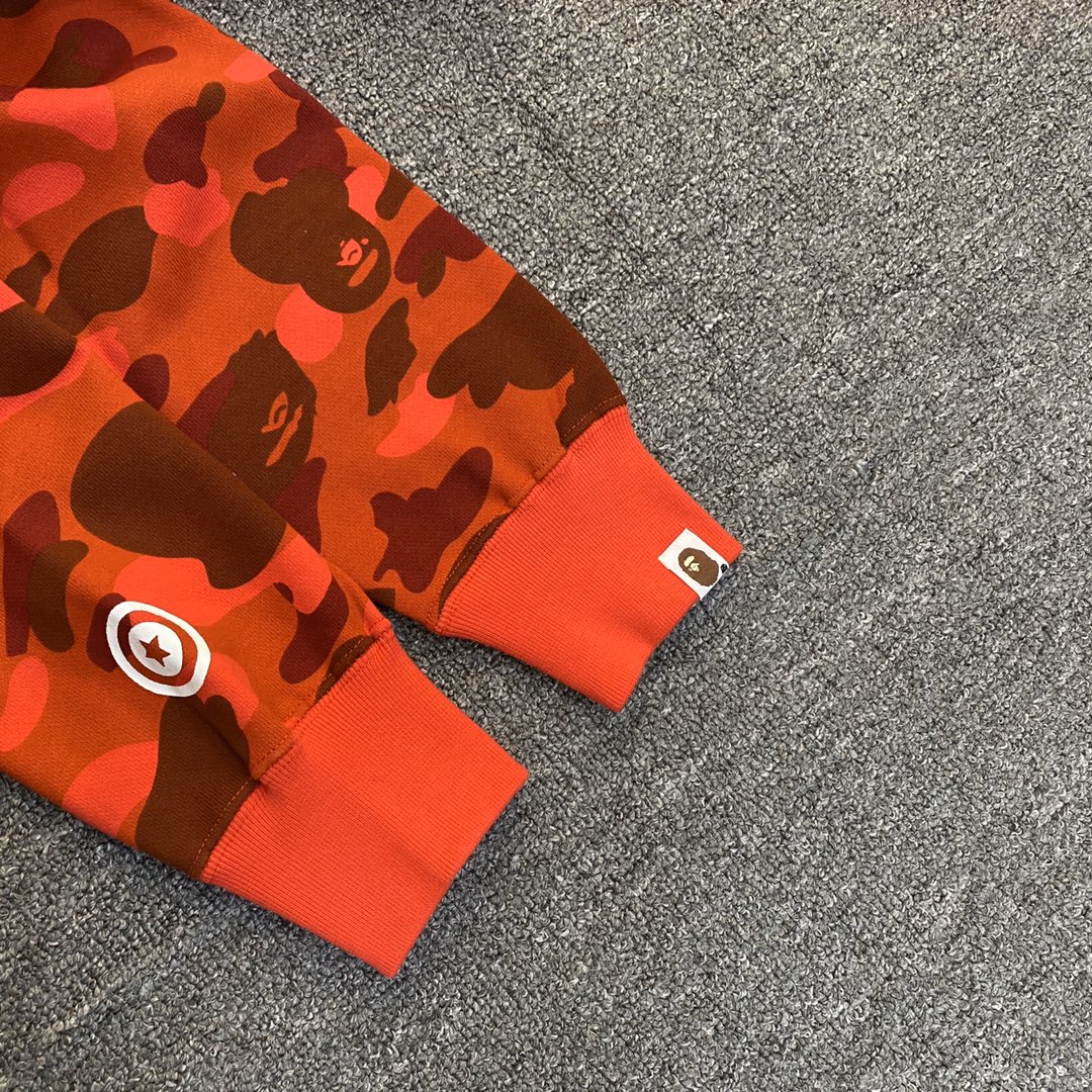 A BATHING APE BAPE CAMO SHARK FULL 长青款 猿人 迷彩 拉链外套 男女同款 
