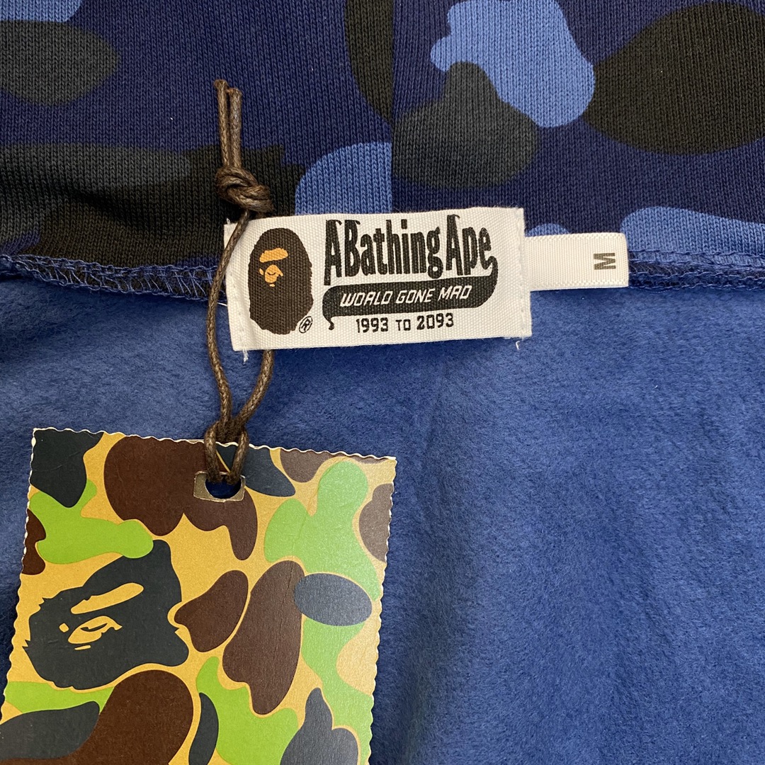 A BATHING APE BAPE CAMO SHARK FULL 长青款 猿人 迷彩 拉链外套 男女同款 